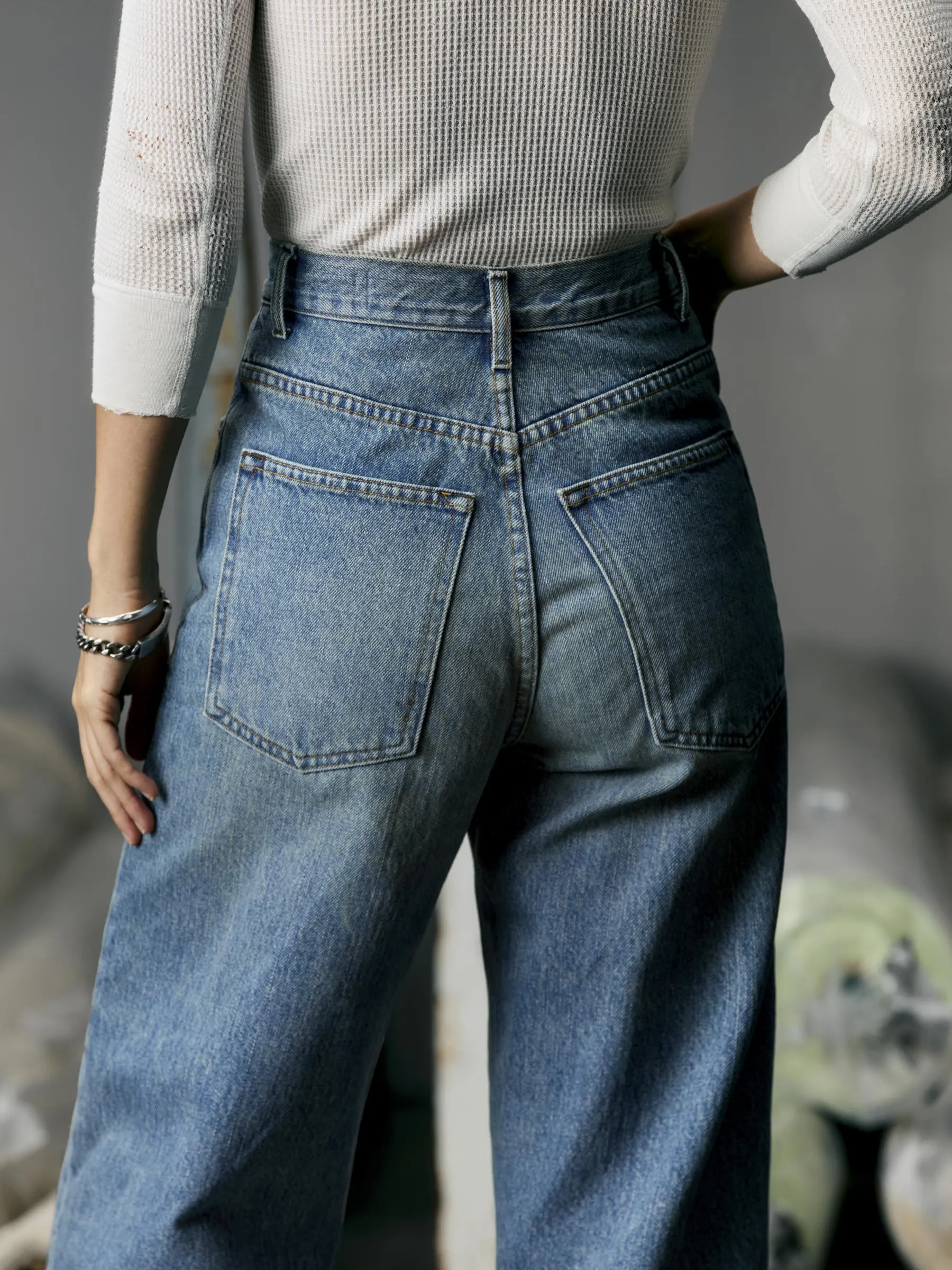 catherine washed natural indigo sold by Imogene + Willie product image thumbnail 5