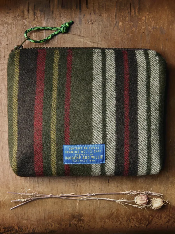 i+w x american woolen zipper pouch sold by Imogene + Willie