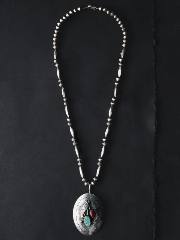 vintage navajo silver necklace sold by Imogene + Willie