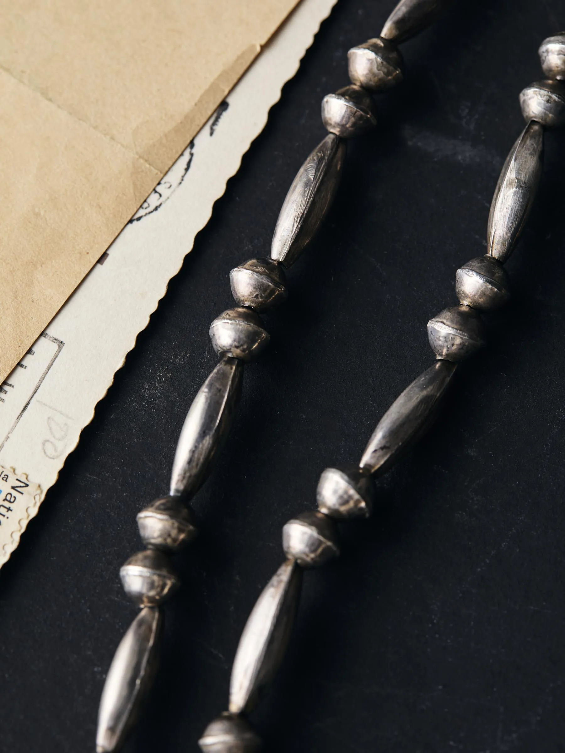 vintage navajo silver necklace sold by Imogene + Willie product image thumbnail 3