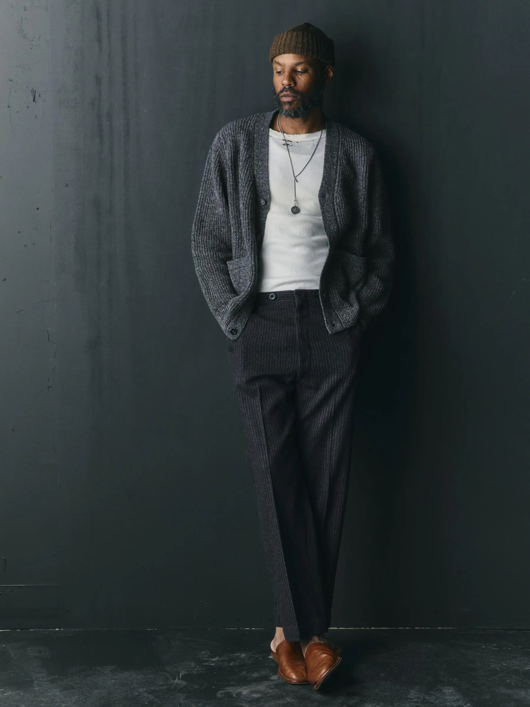 berkley cardigan marled grey sold by Imogene + Willie product image thumbnail 4