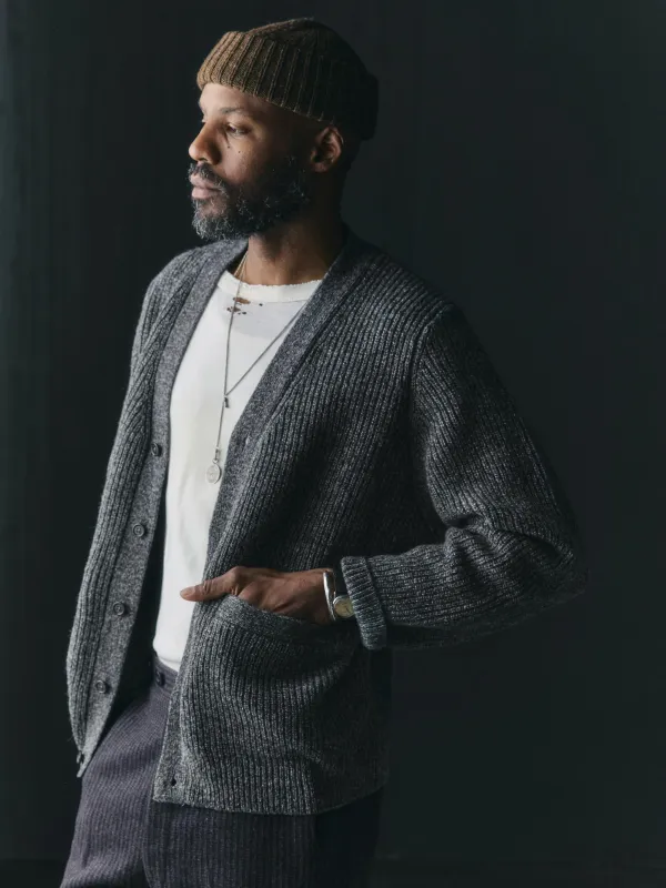 berkley cardigan marled grey sold by Imogene + Willie