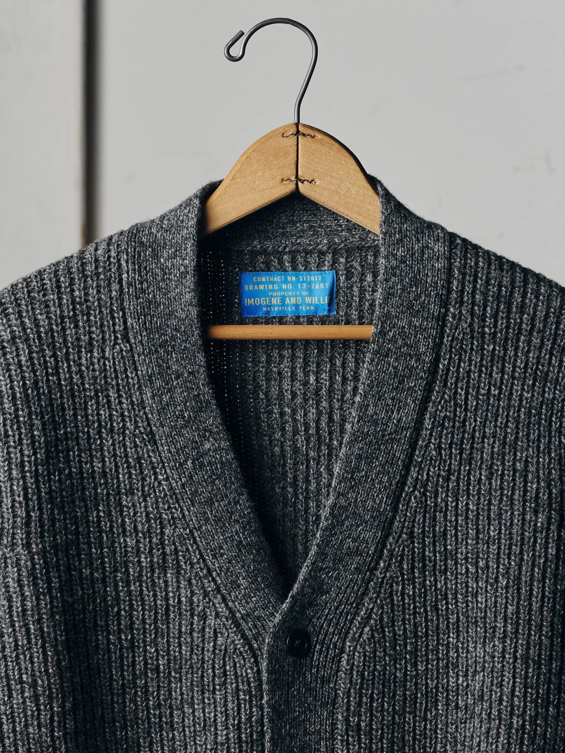 berkley cardigan marled grey sold by Imogene + Willie product image thumbnail 2