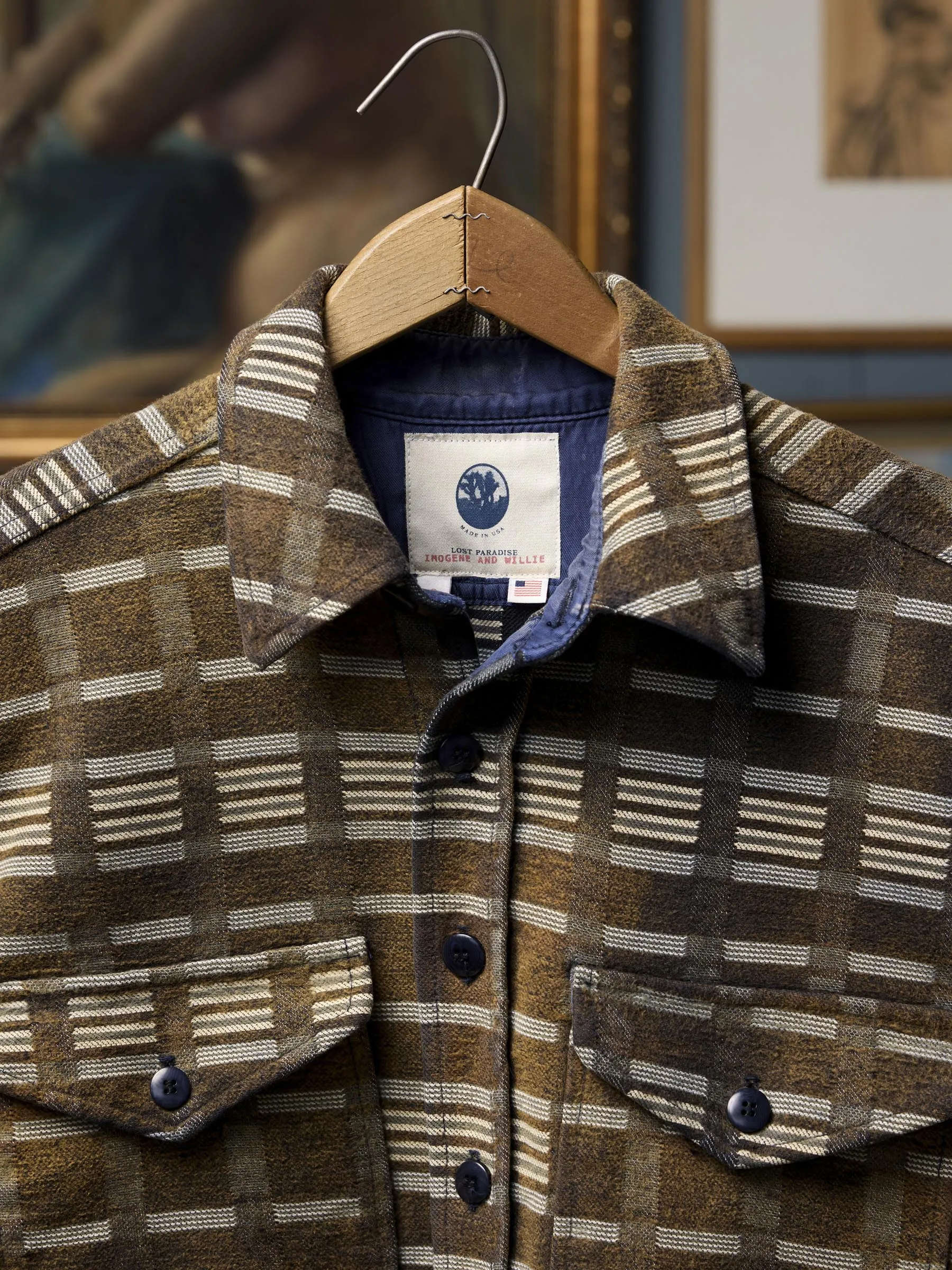 ellie cpo in pinion jacquard sold by Imogene + Willie product image thumbnail 2