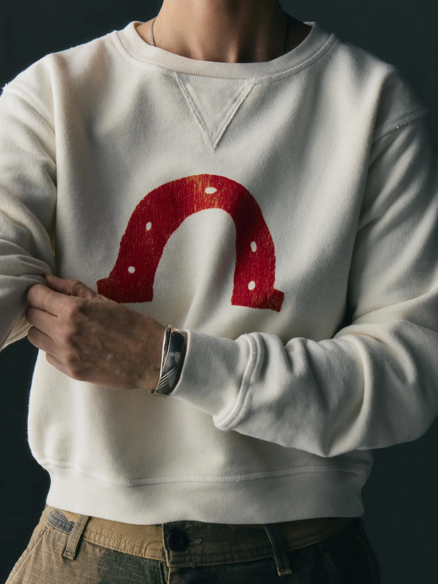 the "horseshoe" penny sweatshirt sold by Imogene + Willie product image thumbnail 4