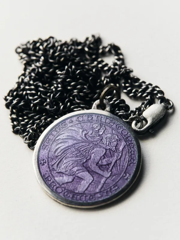 vintage "st. christopher" medal pendant sold by Imogene + Willie