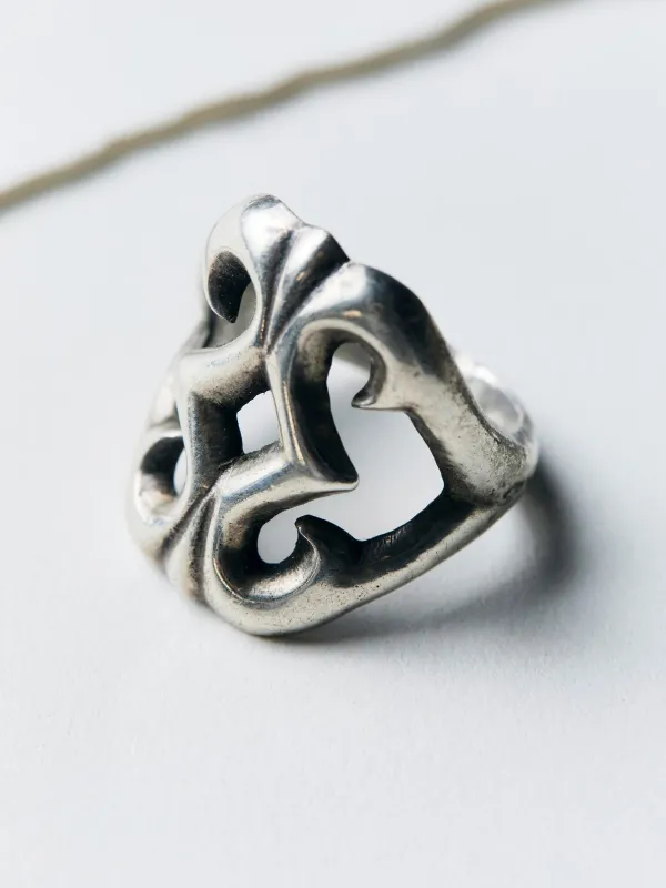 vintage trading post-era sandcast ring made by Imogene + Willie