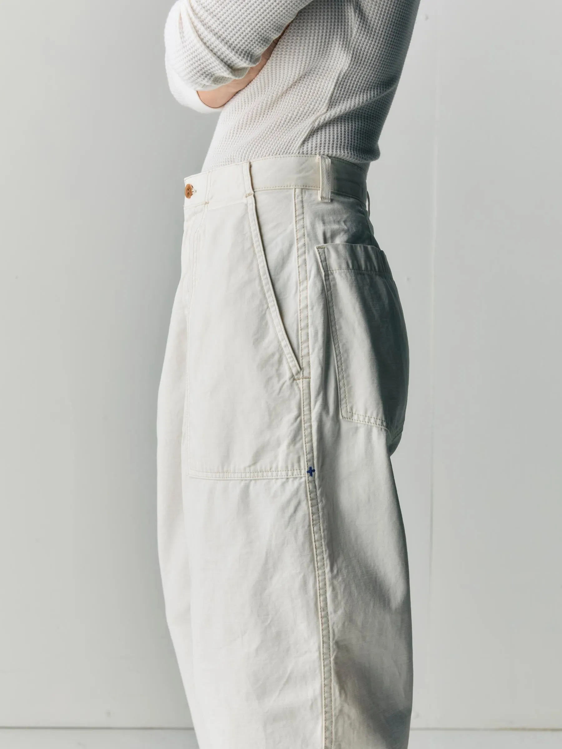 service trouser in bone sold by Imogene + Willie product image thumbnail 4