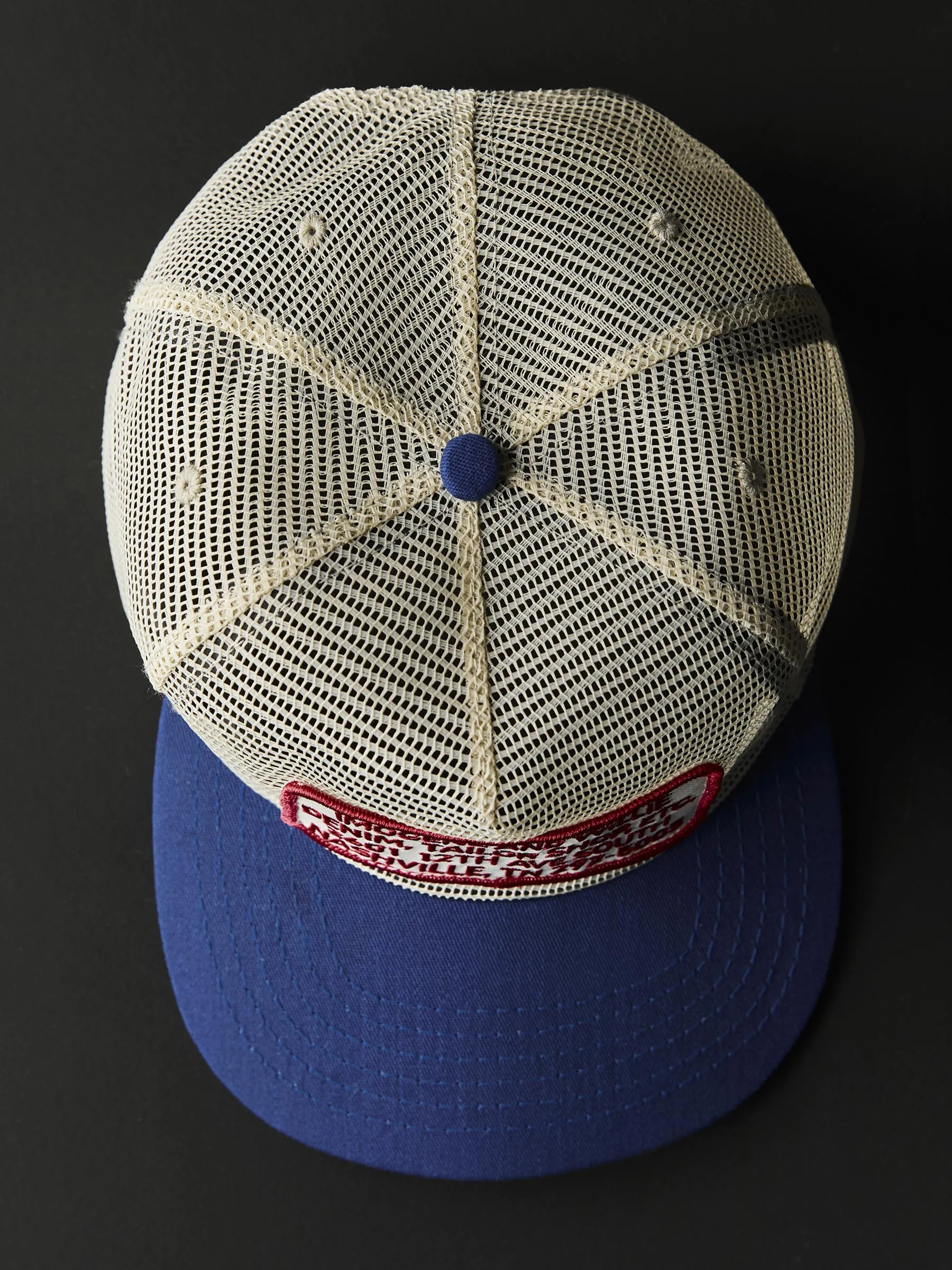the "tailor shop" mesh trucker sold by Imogene + Willie product image thumbnail 4