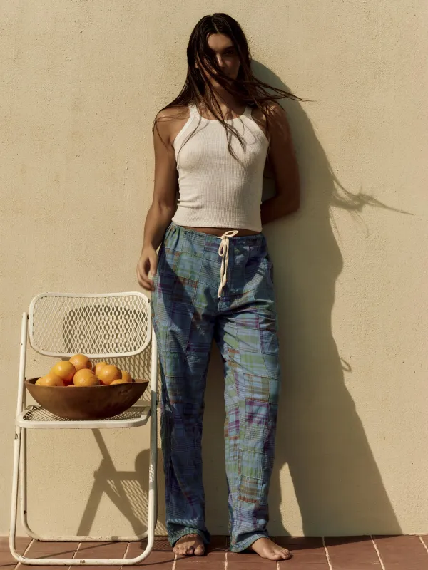 madras lounge pant in stafford made by Imogene + Willie