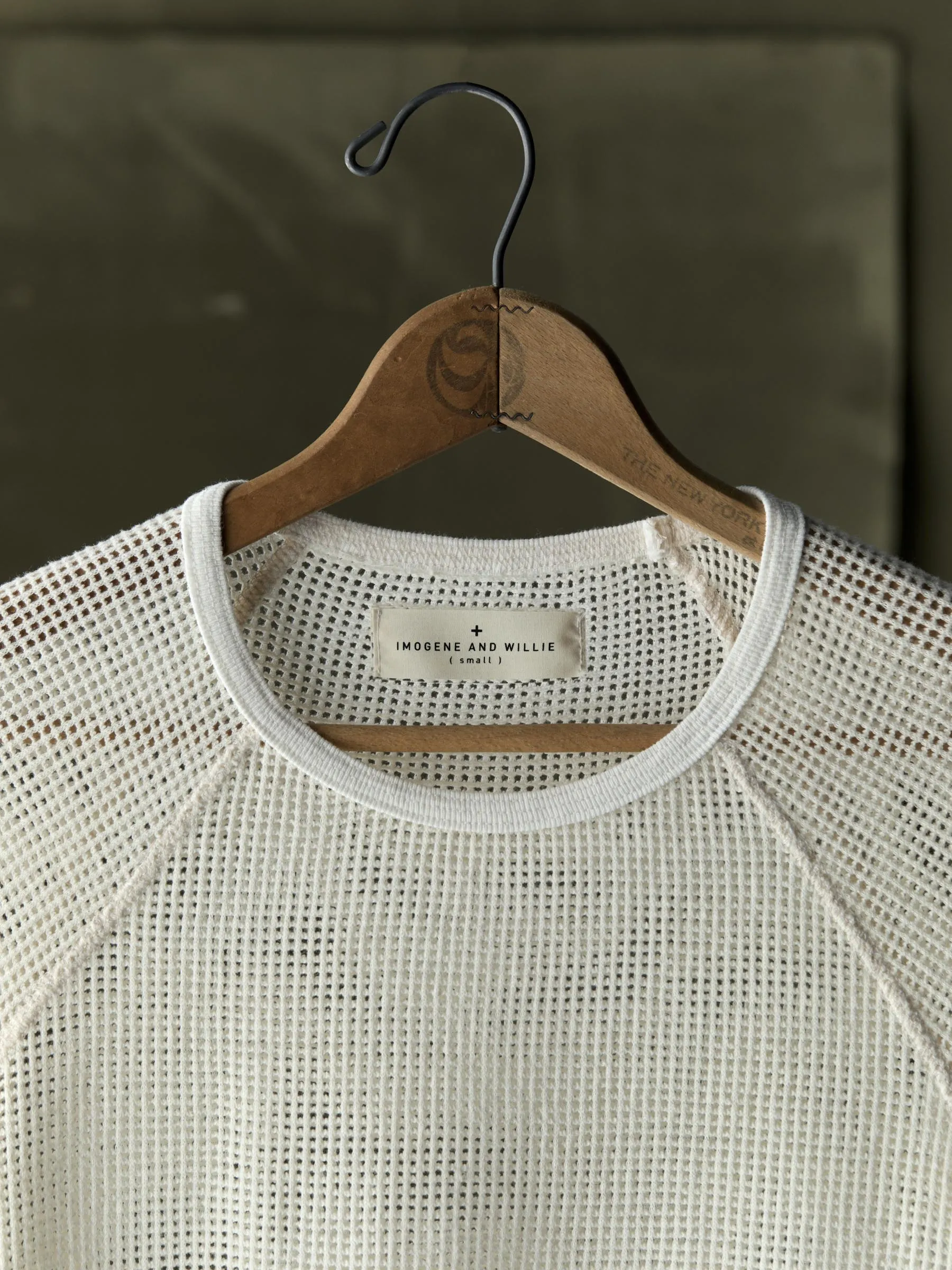 open weave raglan tee in natural sold by Imogene + Willie product image thumbnail 2