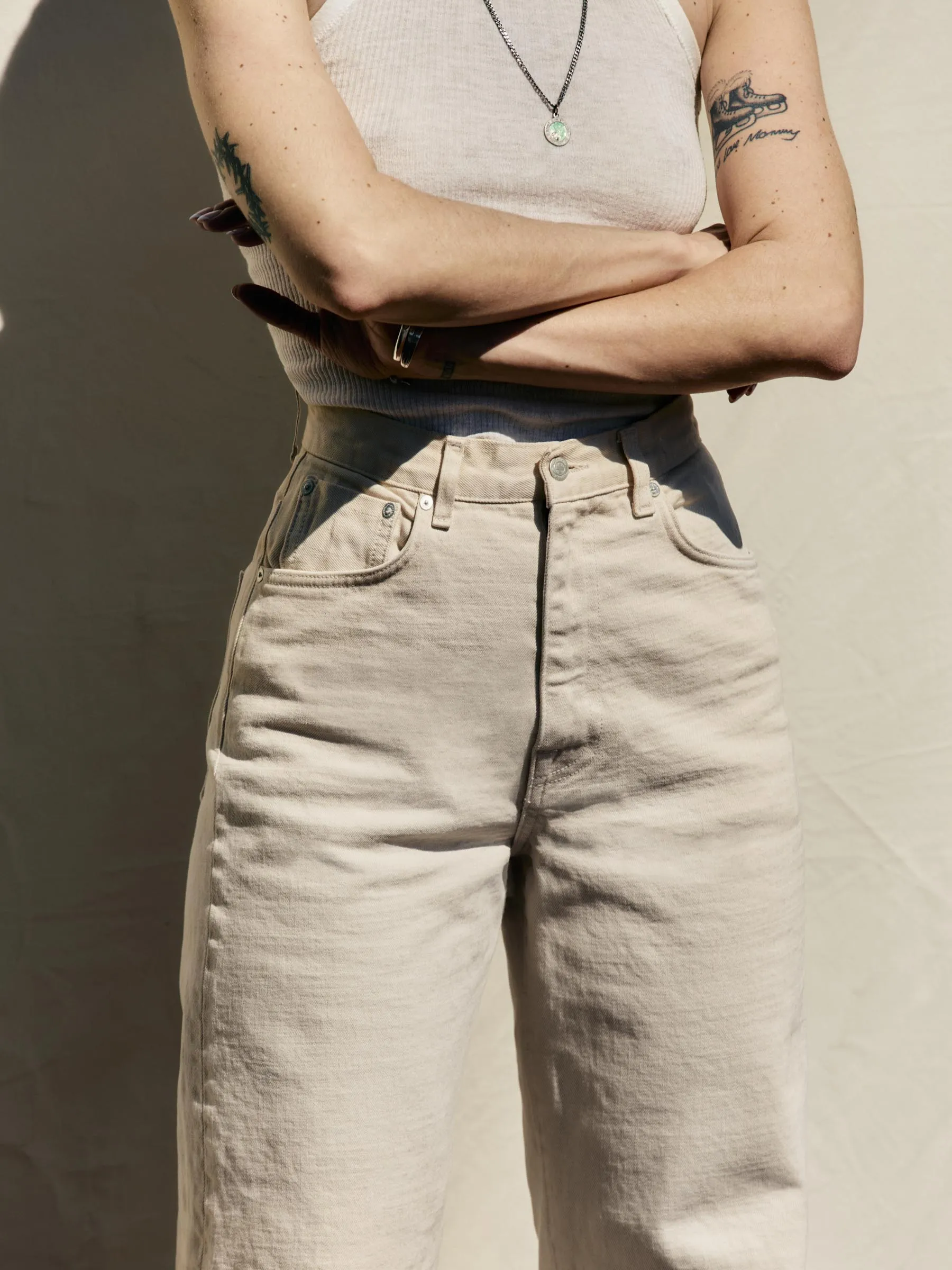 catherine ivory selvage rinse sold by Imogene + Willie product image thumbnail 2