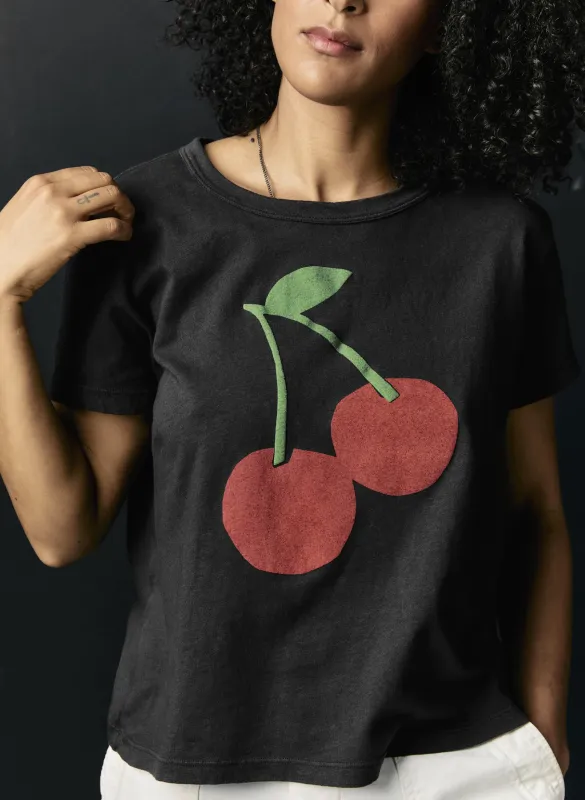 the "cherry" drop tee made by Imogene + Willie