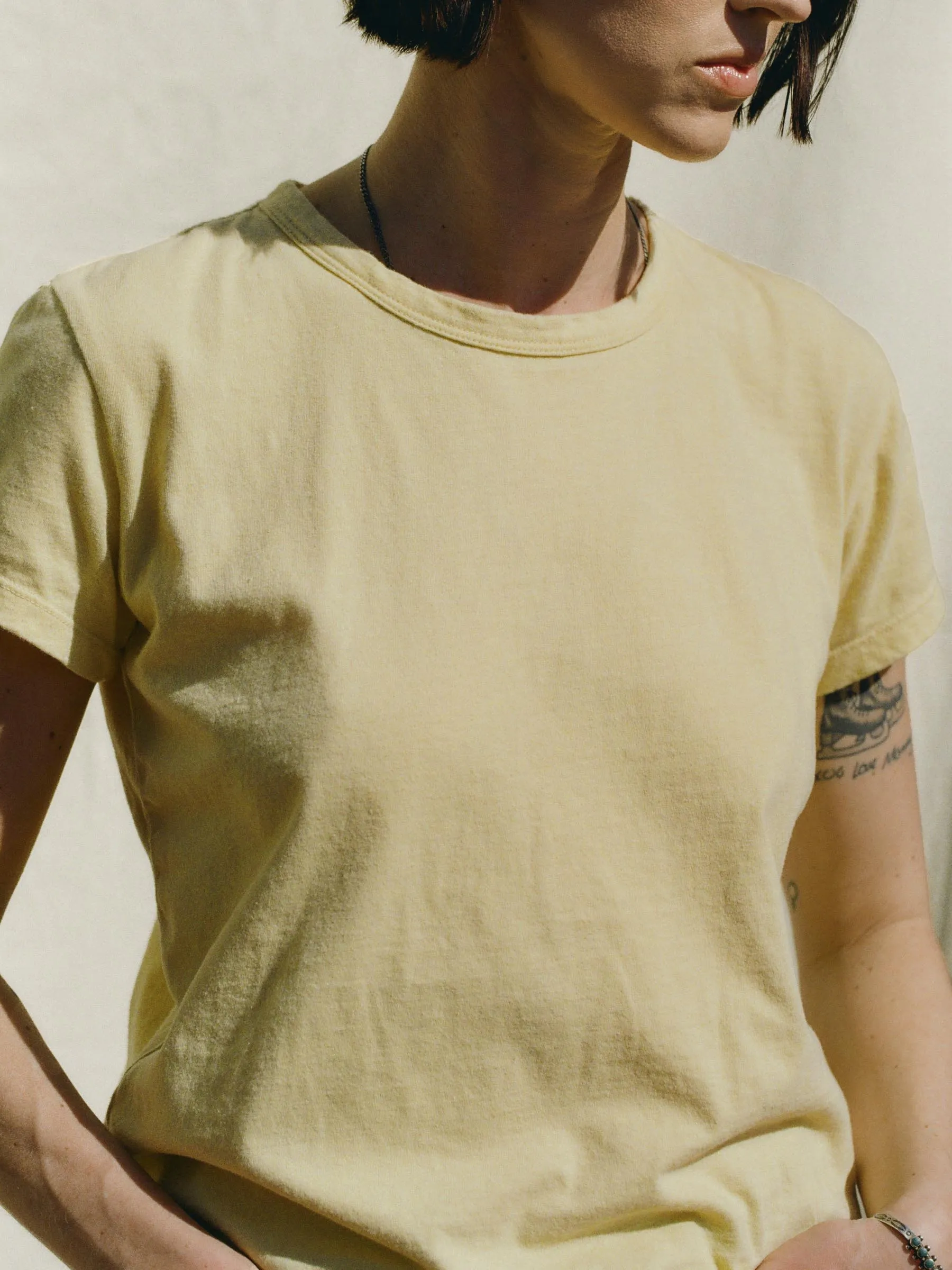 drop tee in sand sold by Imogene + Willie product image thumbnail 3