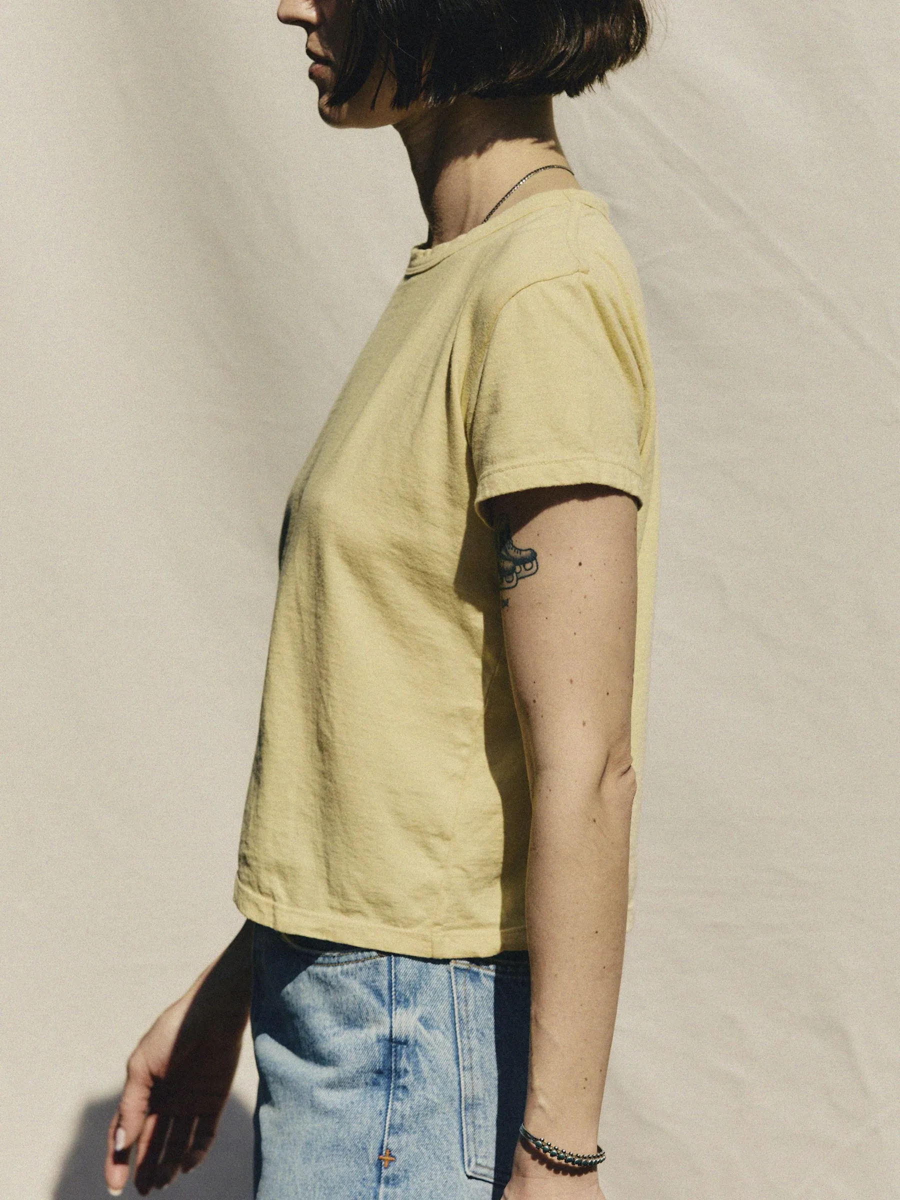 drop tee in sand sold by Imogene + Willie product image thumbnail 4