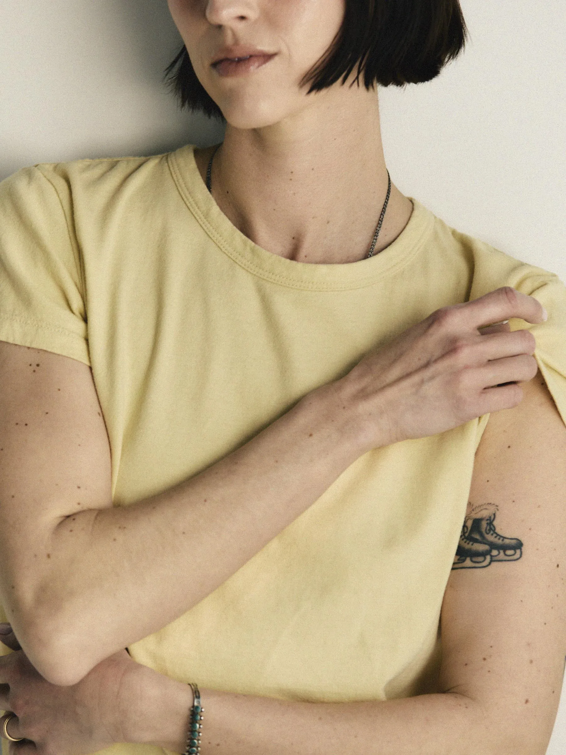 drop tee in sand sold by Imogene + Willie product image thumbnail 5