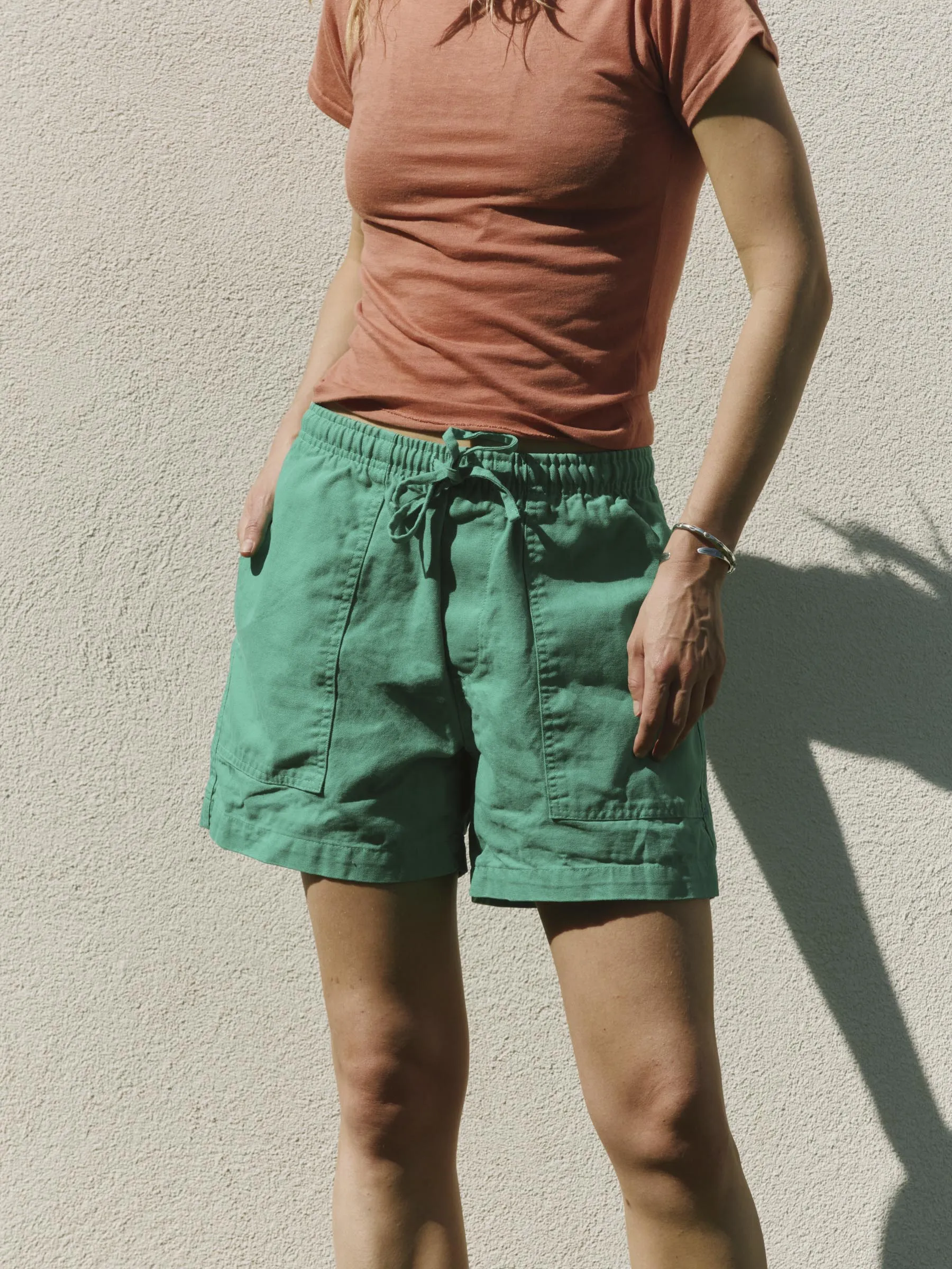 the lounge short in seagreen sold by Imogene + Willie product image thumbnail 3