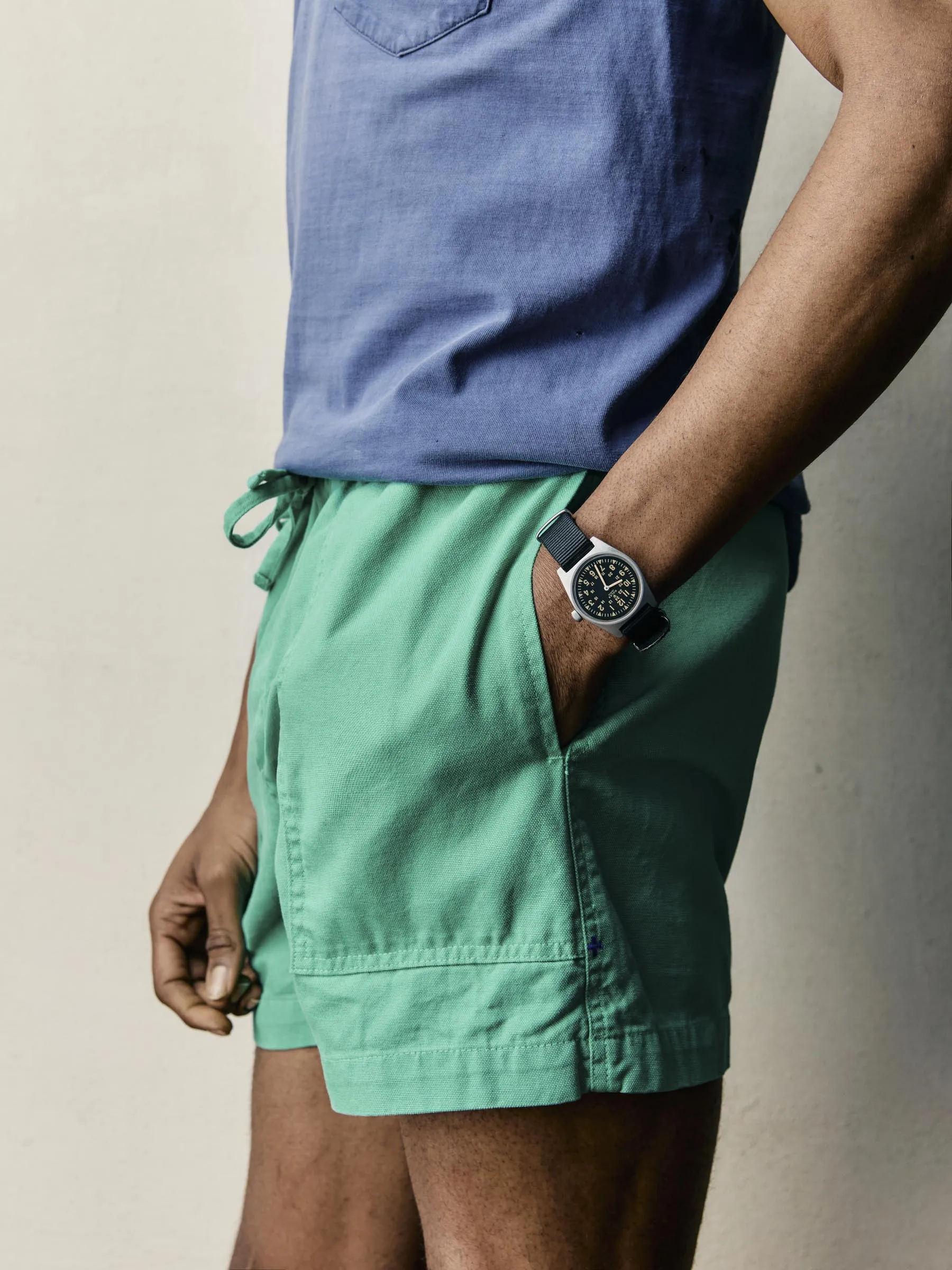 the lounge short in seagreen sold by Imogene + Willie product image thumbnail 3