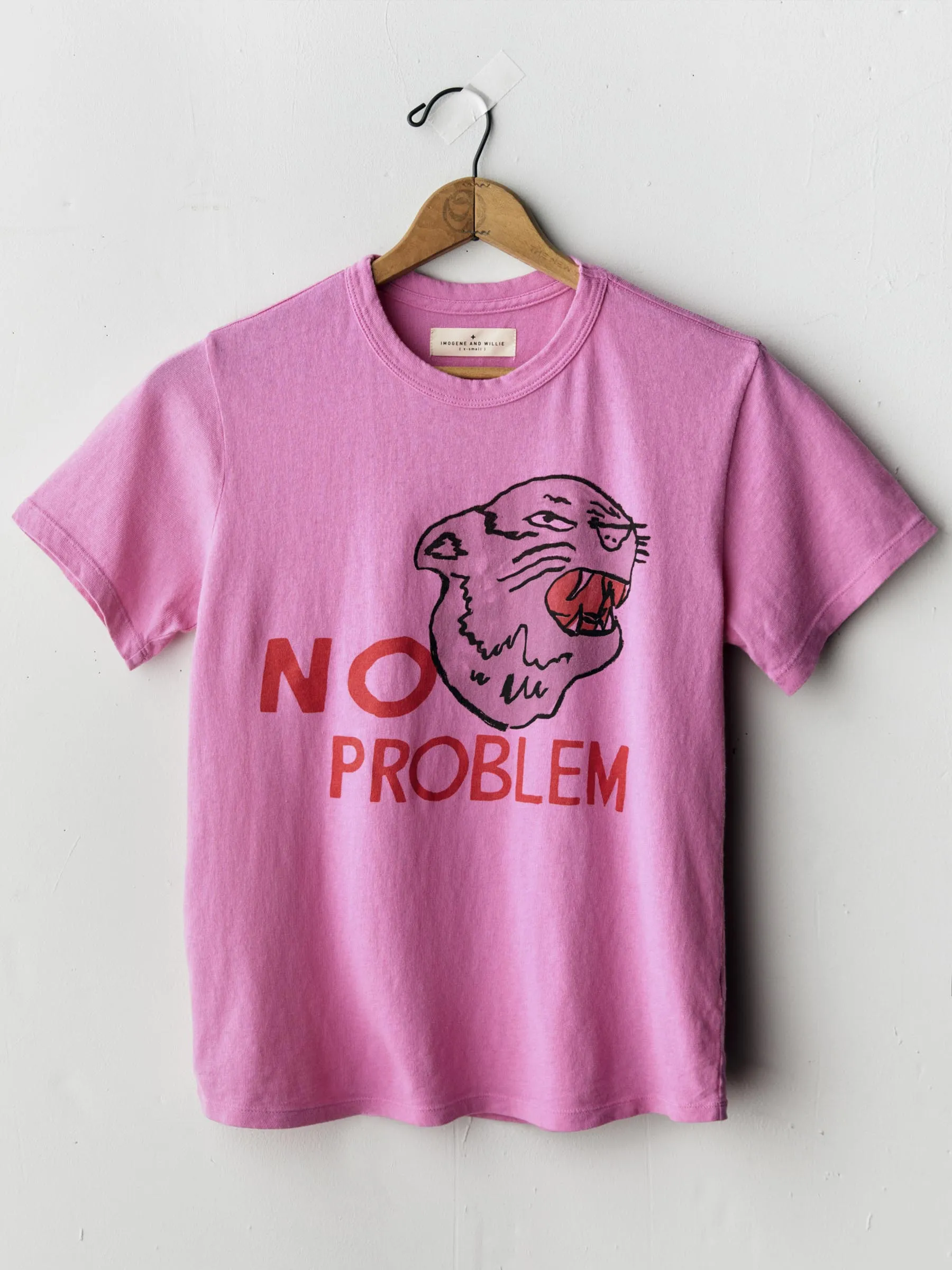 the "no problem" tee sold by Imogene + Willie