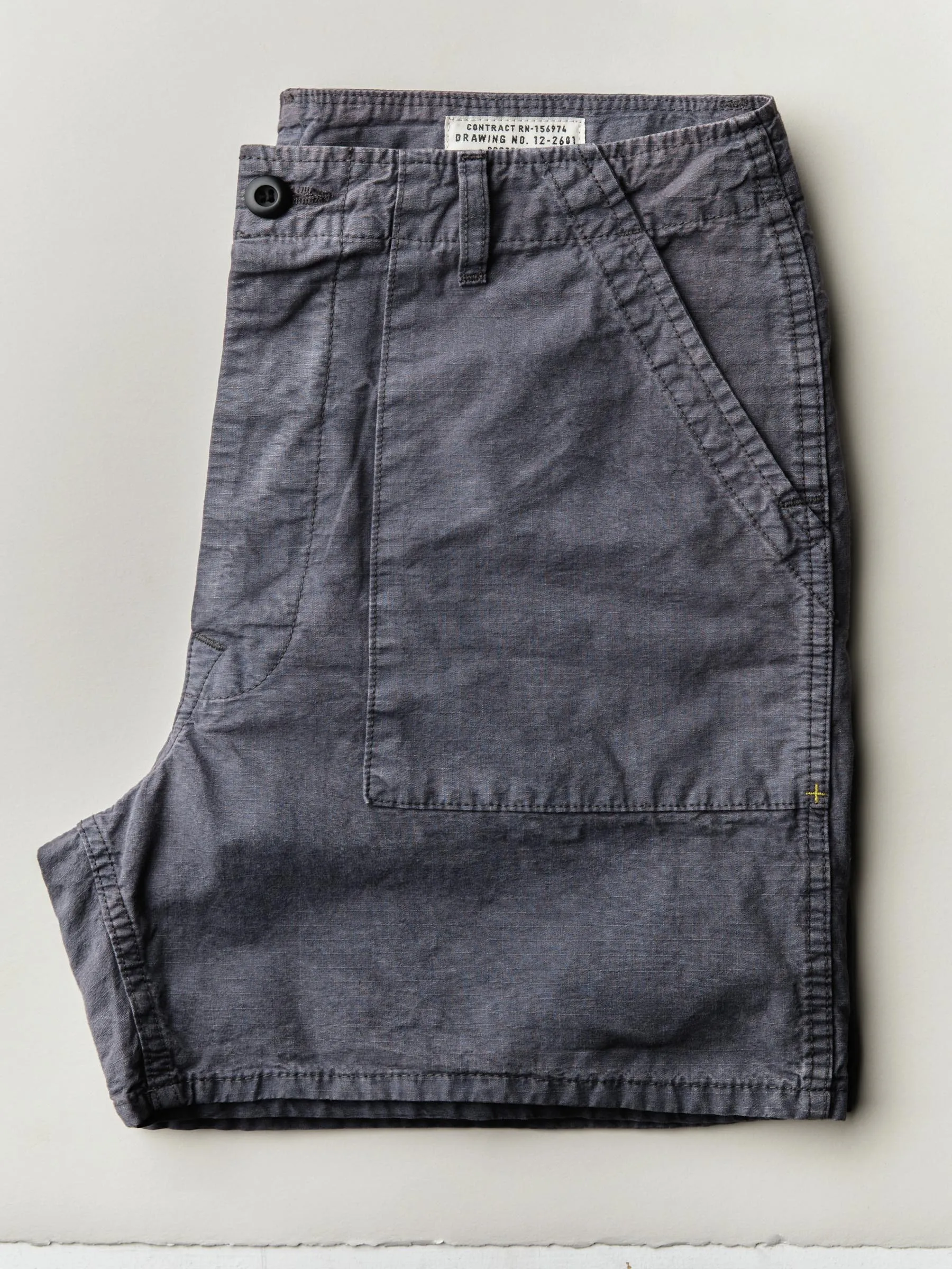 the ripstop fatigue short in sunfaded navy sold by Imogene + Willie product image thumbnail 2