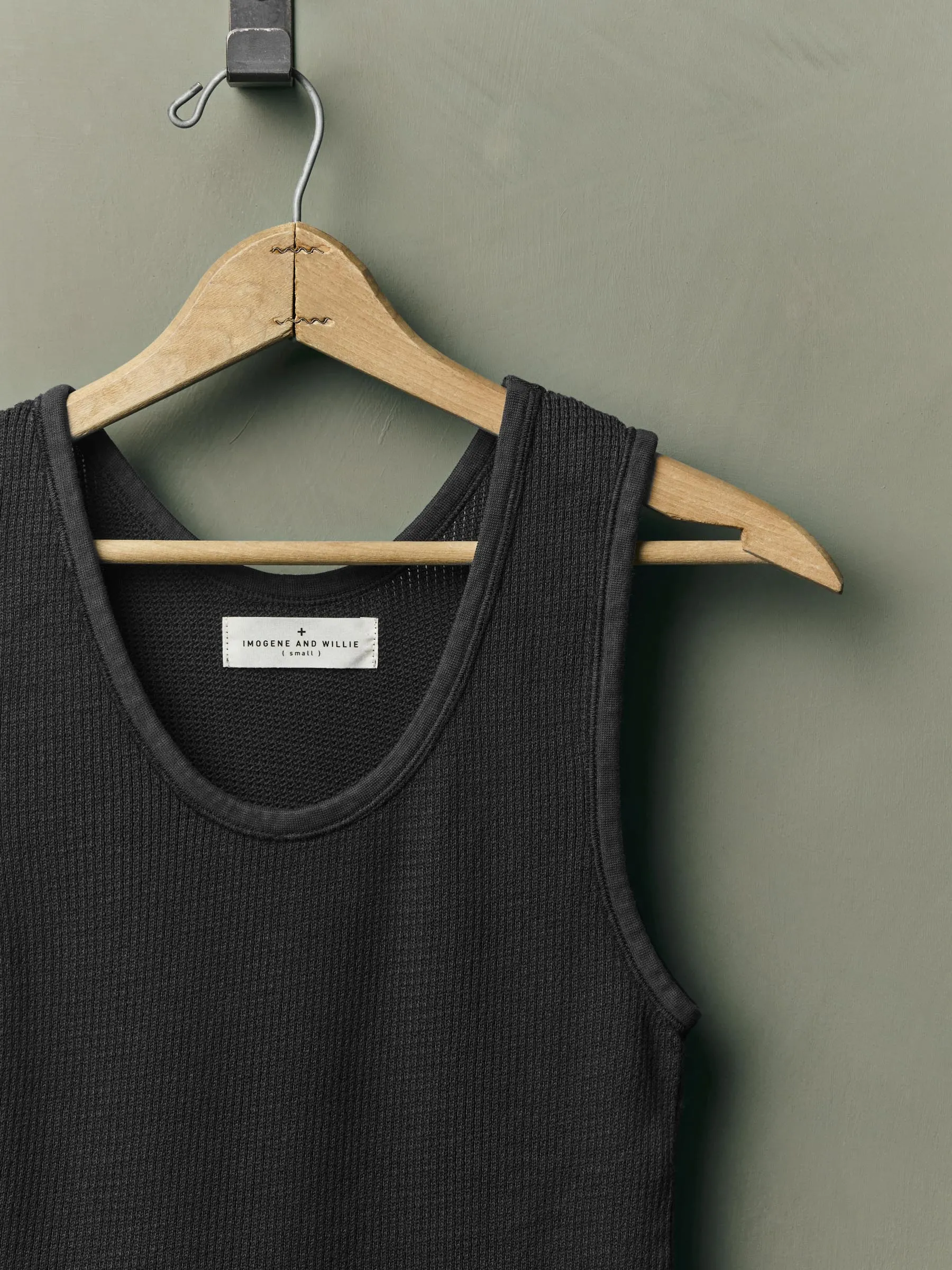 the vintage tank in open knit black sold by Imogene + Willie product image thumbnail 2