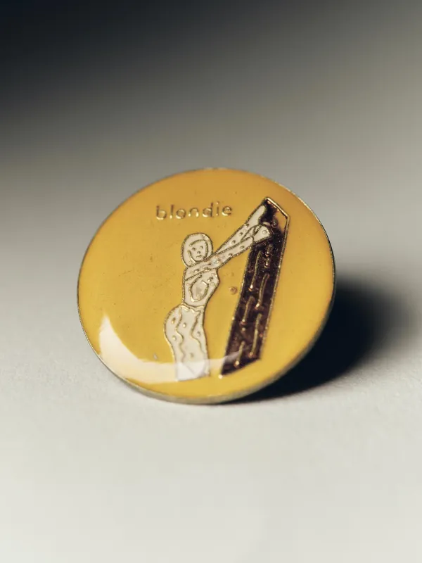 vintage 80's blondie pin made by Imogene + Willie