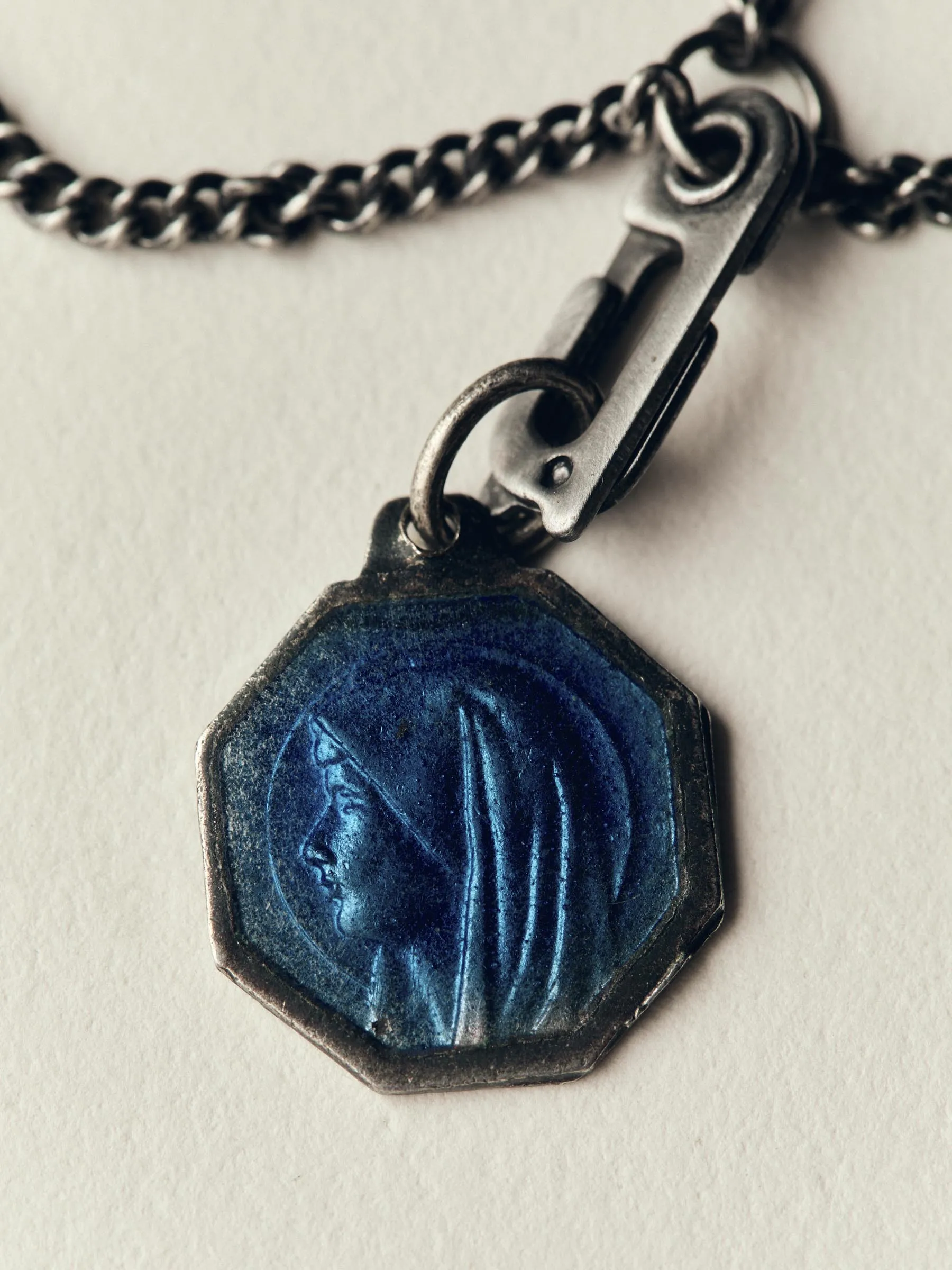 vintage "st. christopher" medal pendant sold by Imogene + Willie product image thumbnail 3