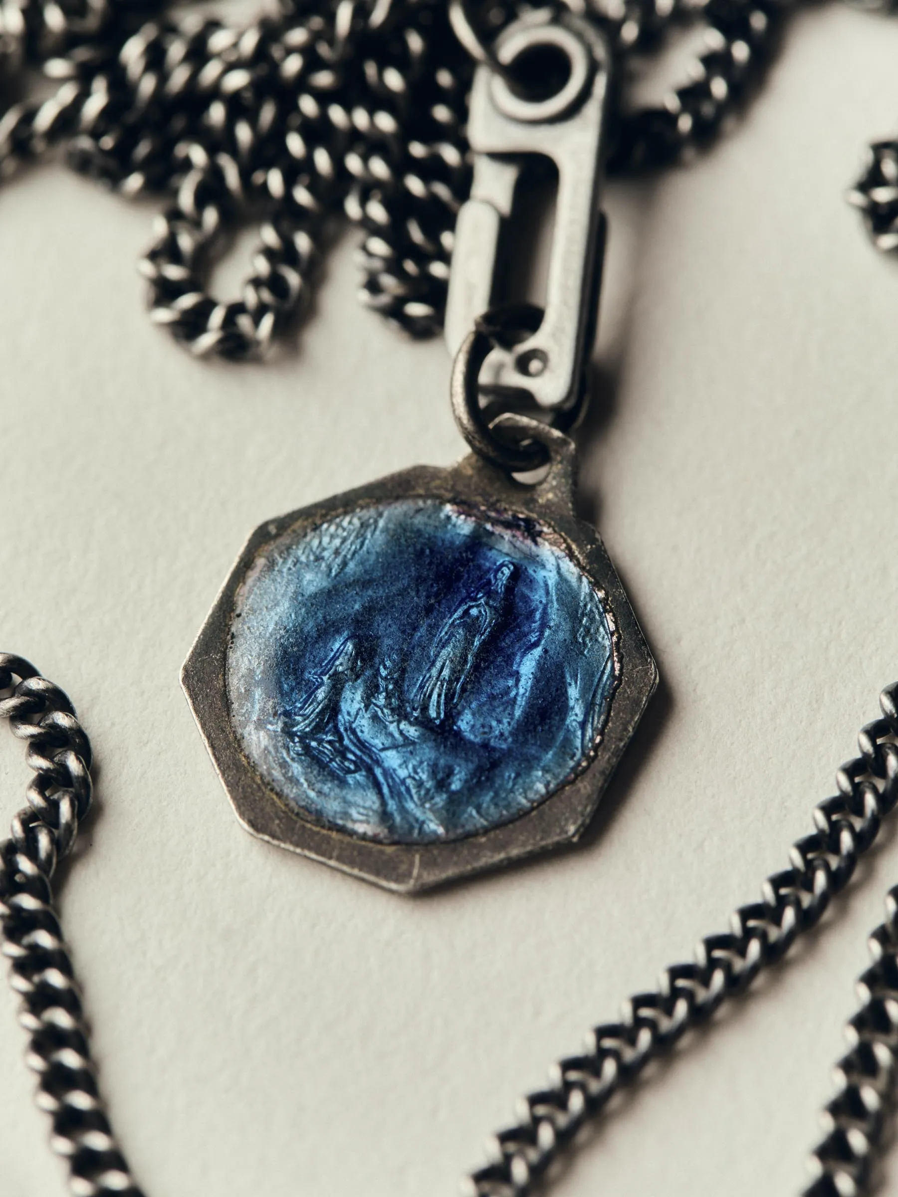 vintage "st. christopher" medal pendant sold by Imogene + Willie product image thumbnail 4