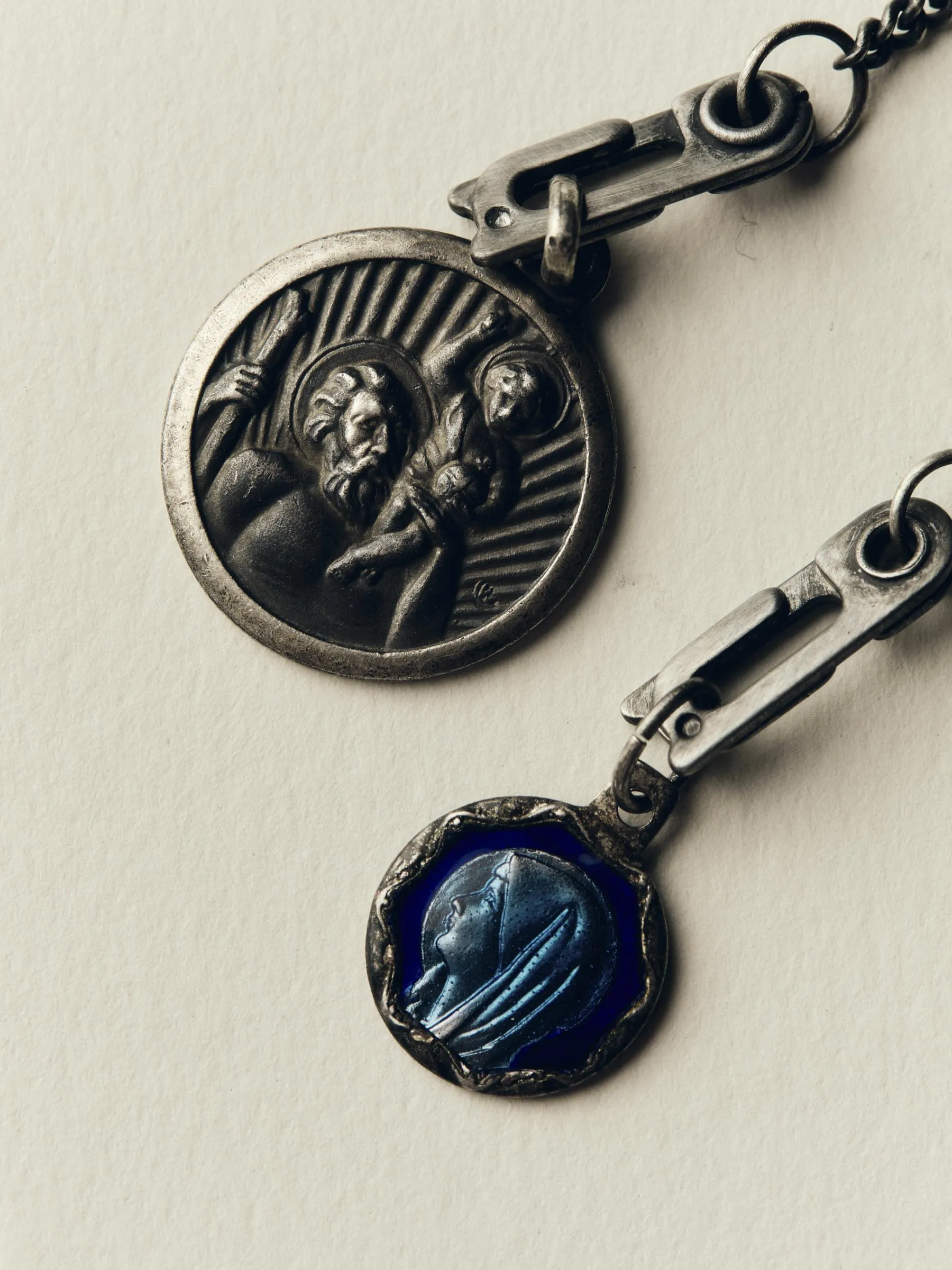 vintage "st. christopher" medal pendant sold by Imogene + Willie product image thumbnail 2