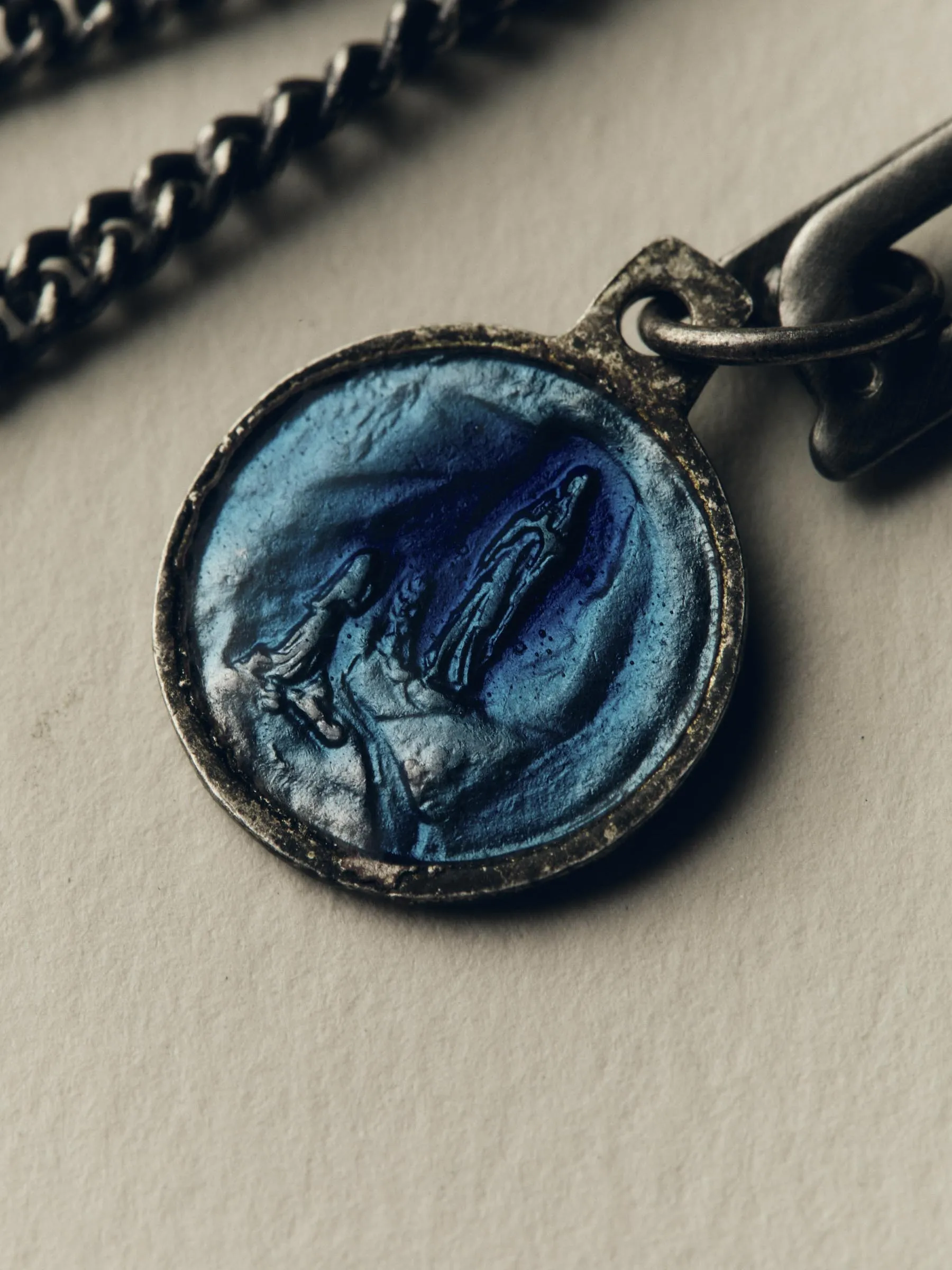 vintage "st. christopher" medal pendant sold by Imogene + Willie product image thumbnail 3