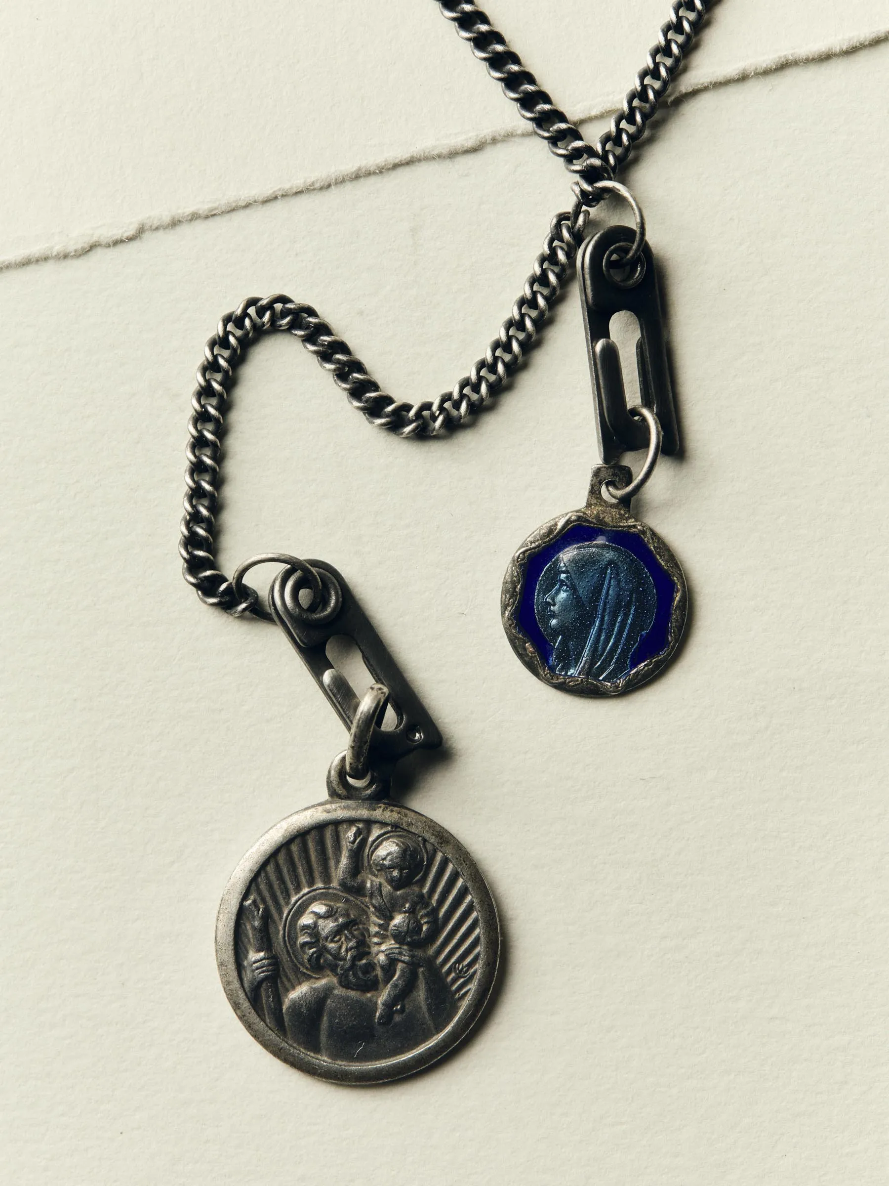 vintage "st. christopher" medal pendant sold by Imogene + Willie