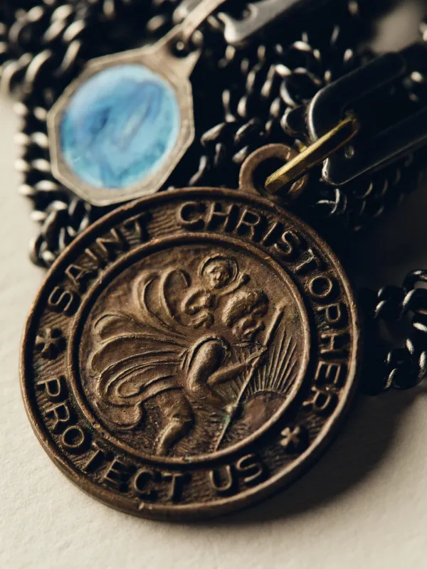 vintage "st. christopher" medal pendant made by Imogene + Willie