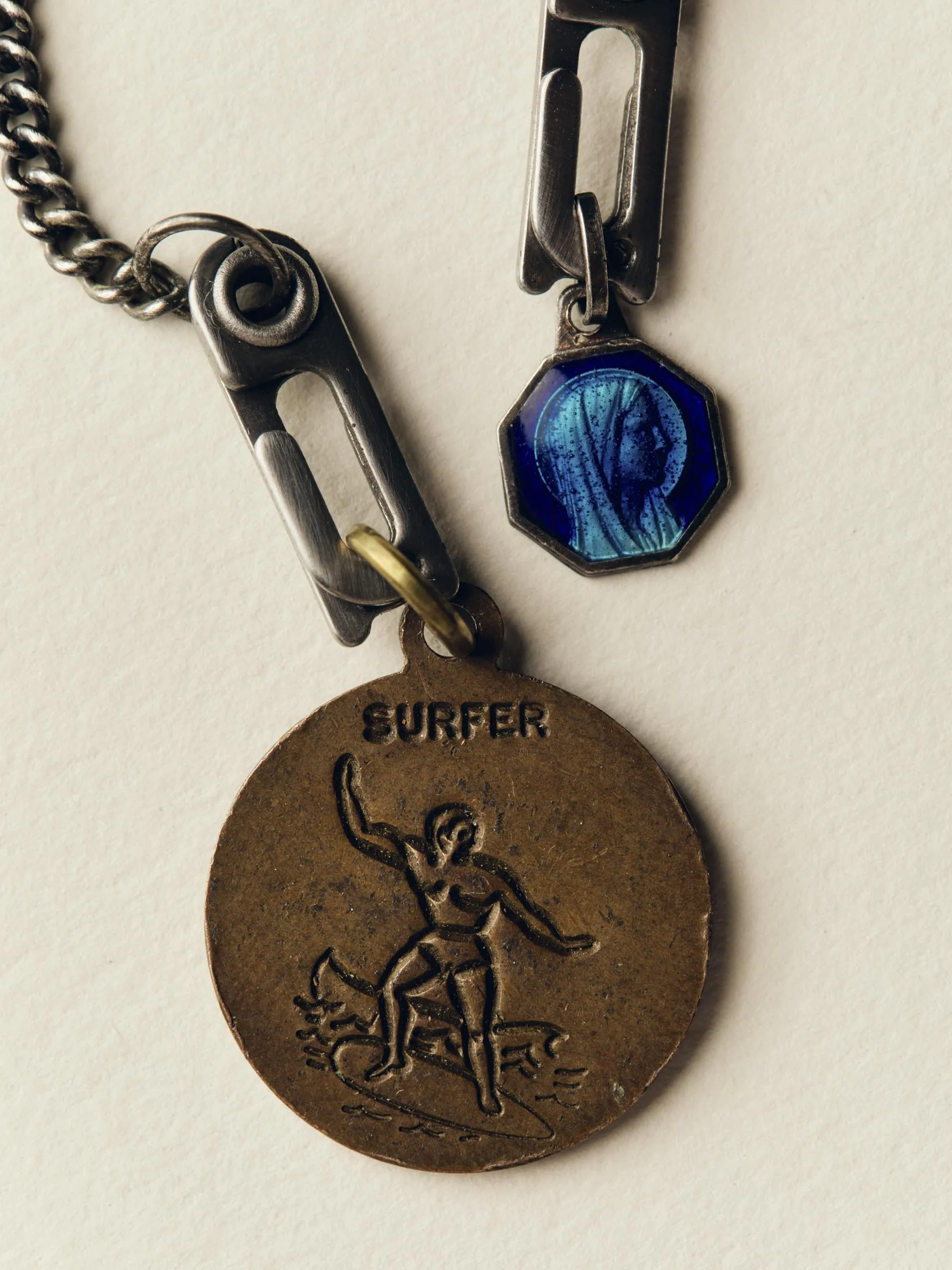 vintage "st. christopher" medal pendant sold by Imogene + Willie product image thumbnail 2