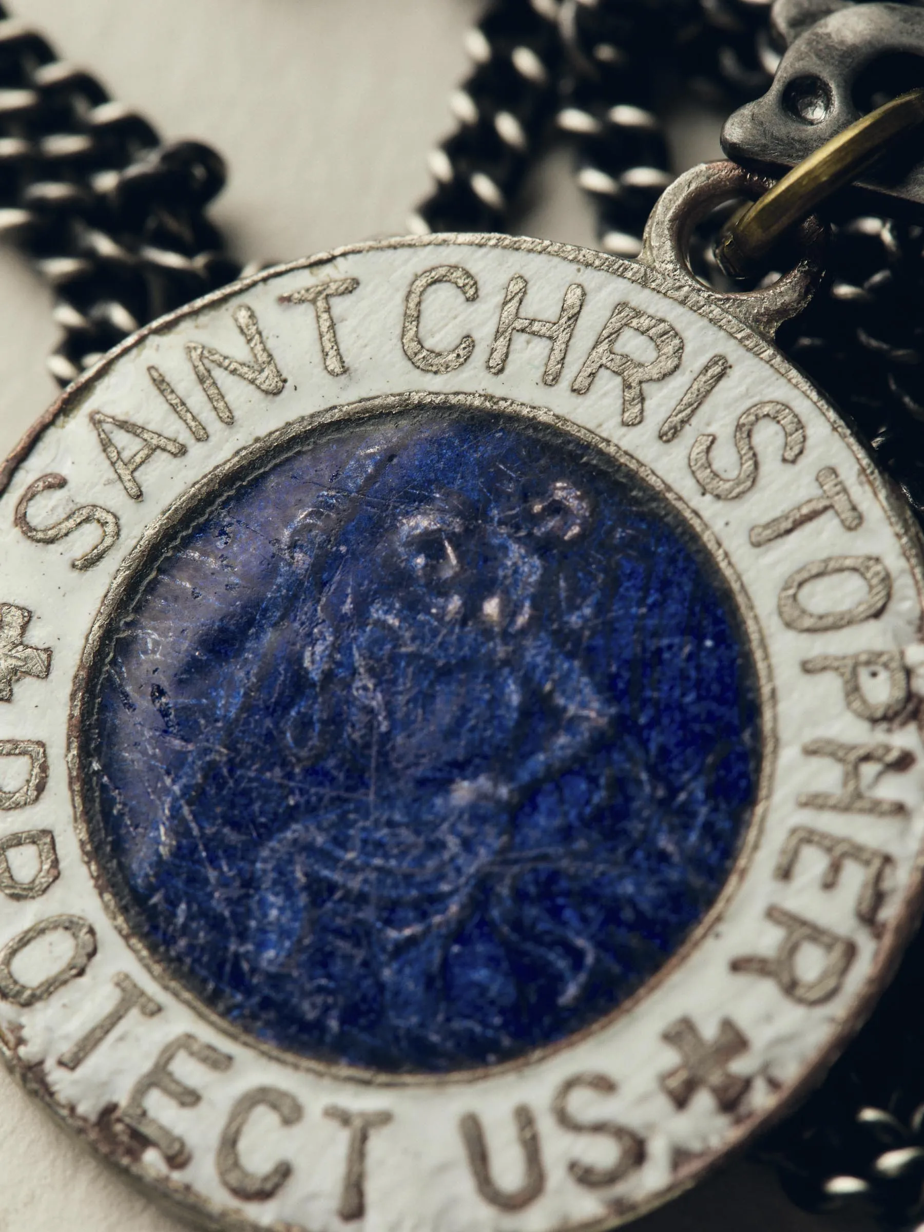vintage "st. christopher" medal pendant sold by Imogene + Willie product image thumbnail 4