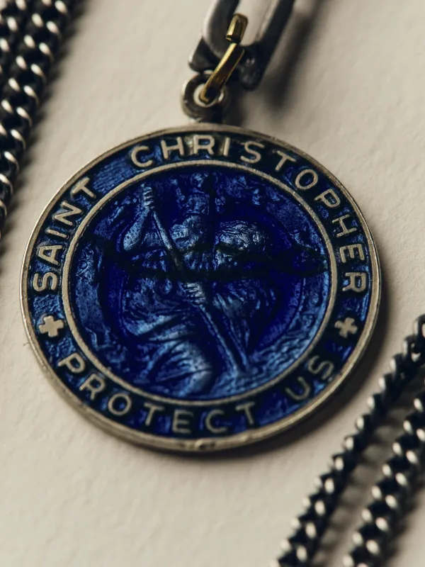 vintage "st. christopher" medal pendant made by Imogene + Willie