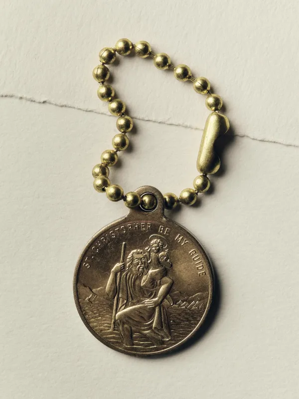 vintage 1950's st. christopher key chain made by Imogene + Willie