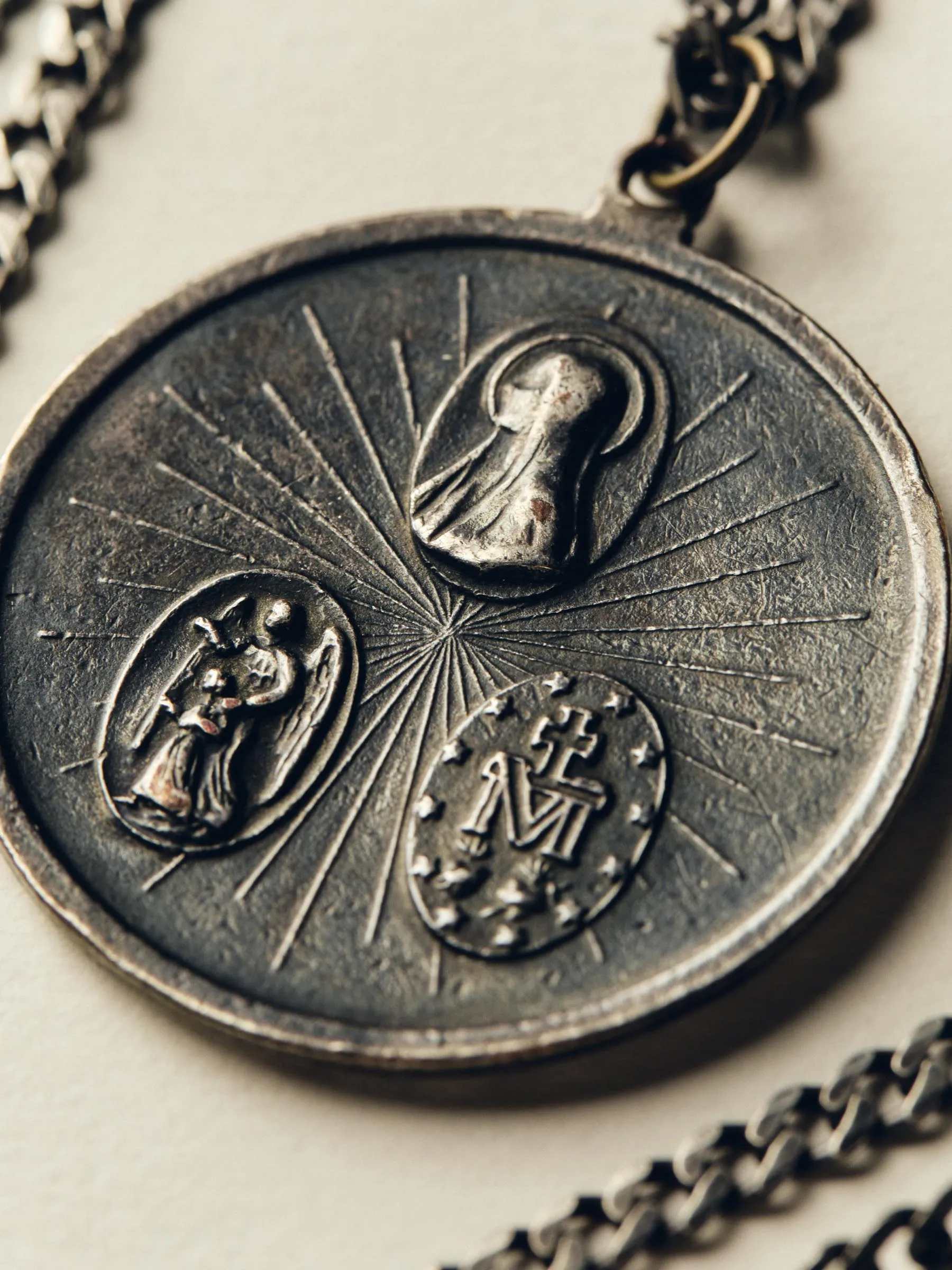 vintage "st. christopher" medal pendant sold by Imogene + Willie product image thumbnail 2