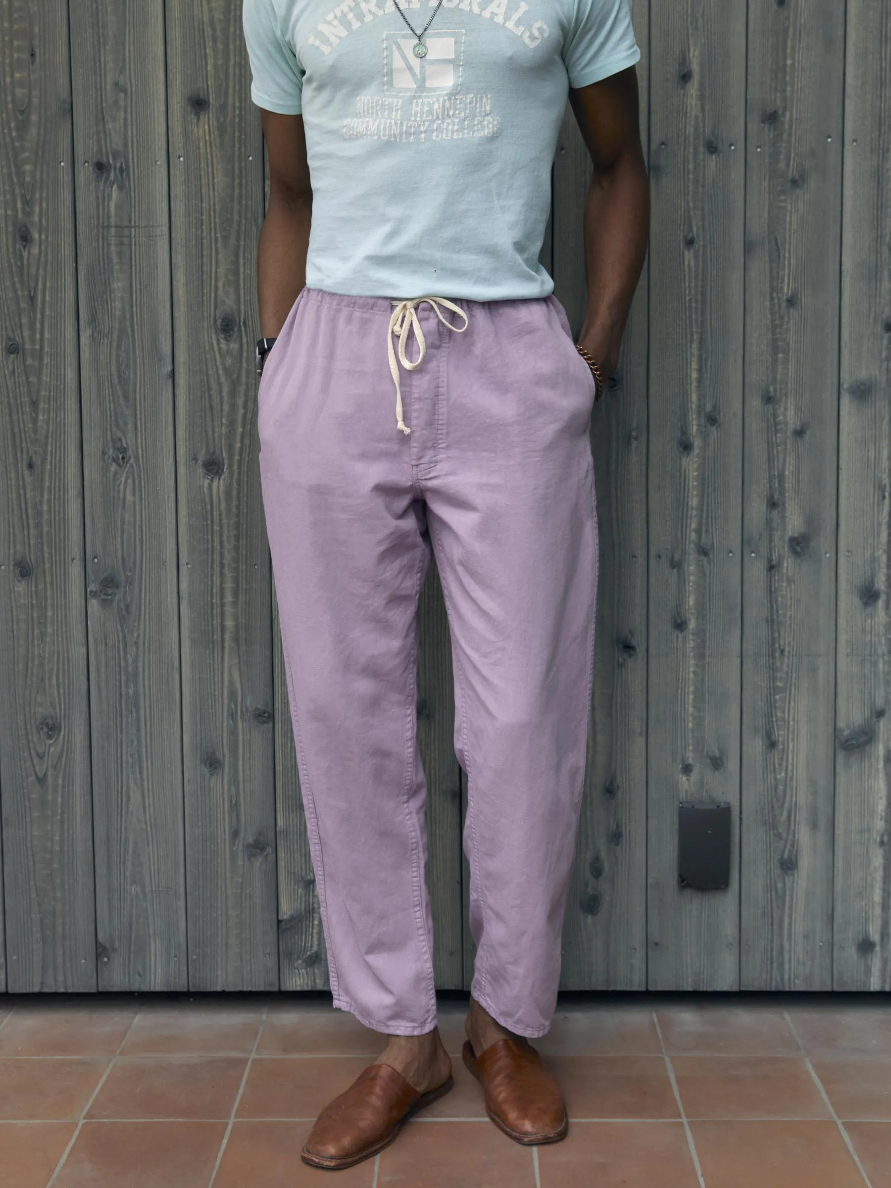 lounge pant in lilac sold by Imogene + Willie product image thumbnail 5