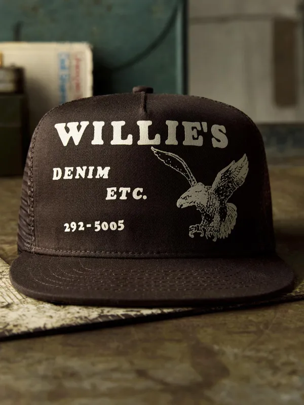 the "eagle" trucker made by Imogene + Willie