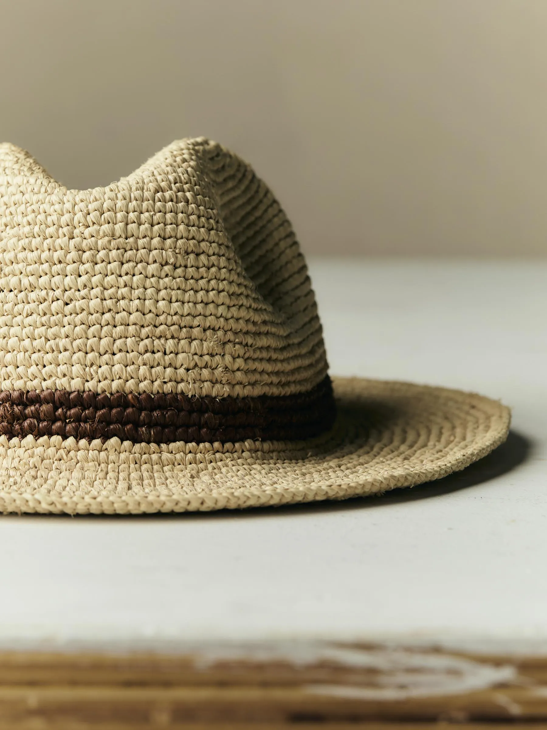 handwoven natural raffia palm hat sold by Imogene + Willie product image thumbnail 2