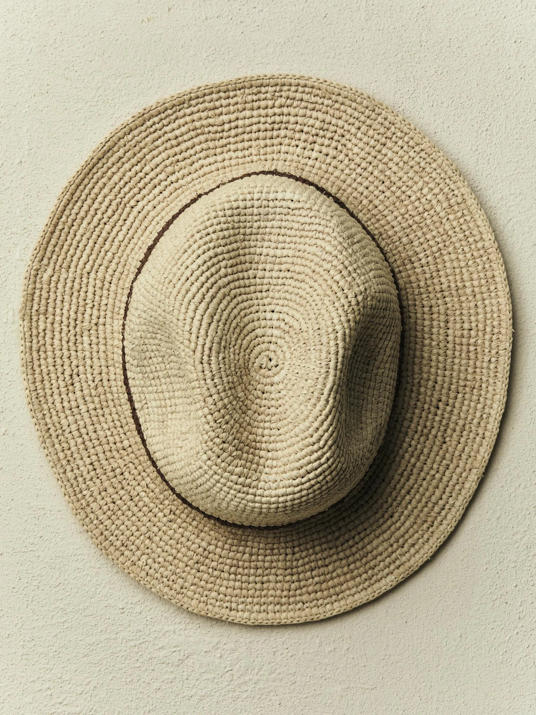 handwoven natural raffia palm hat sold by Imogene + Willie product image thumbnail 3