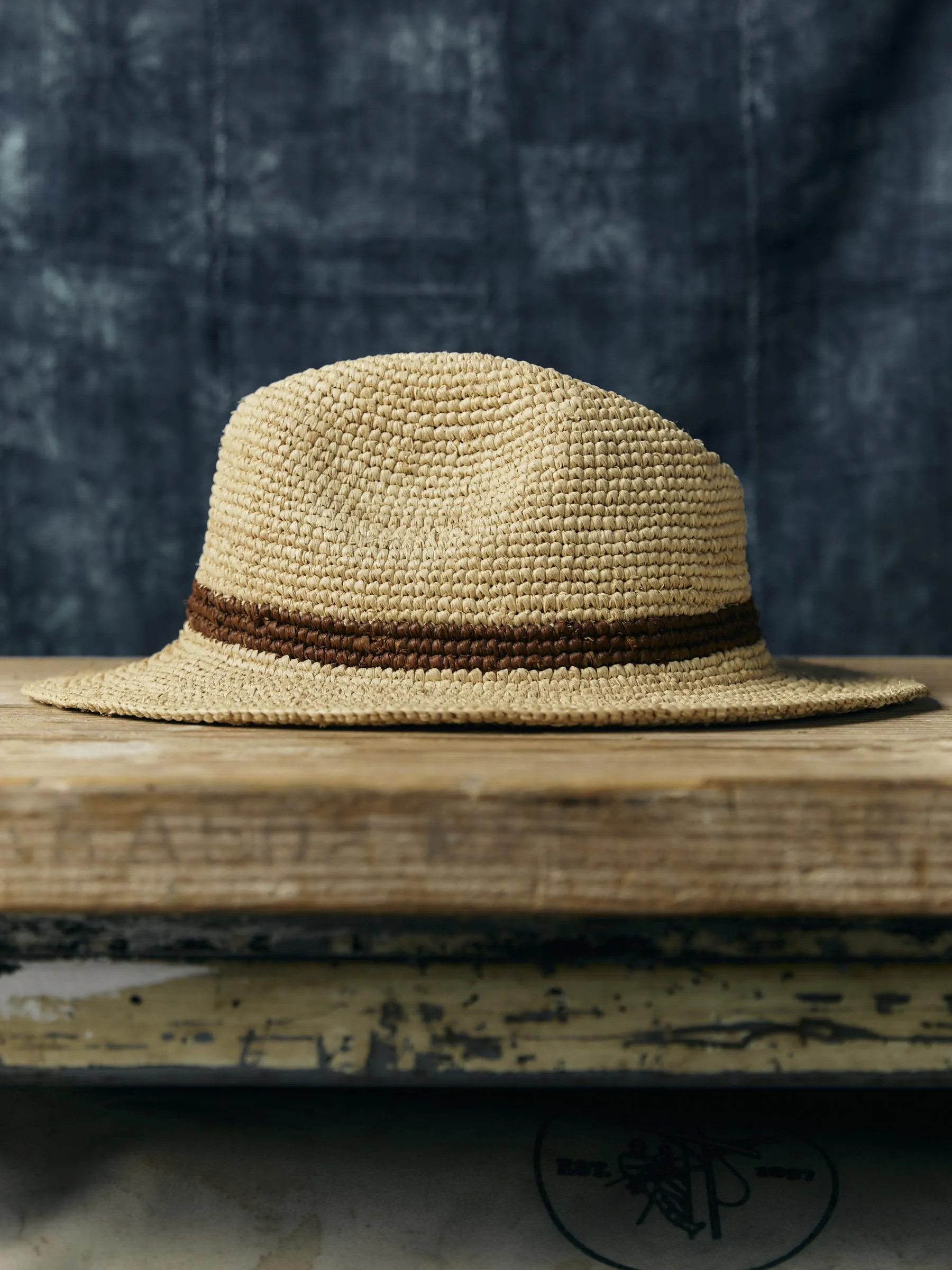 handwoven natural raffia palm hat sold by Imogene + Willie product image thumbnail 4