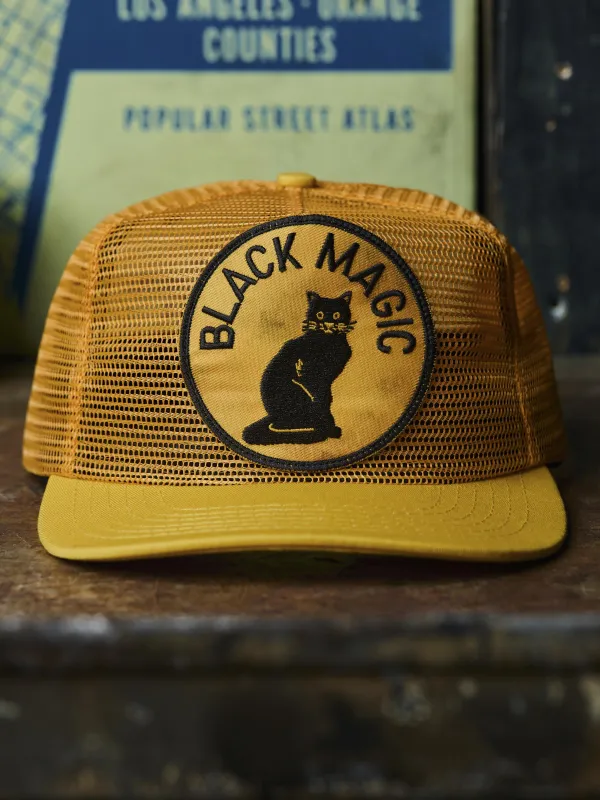 the "black magic" mesh trucker made by Imogene + Willie