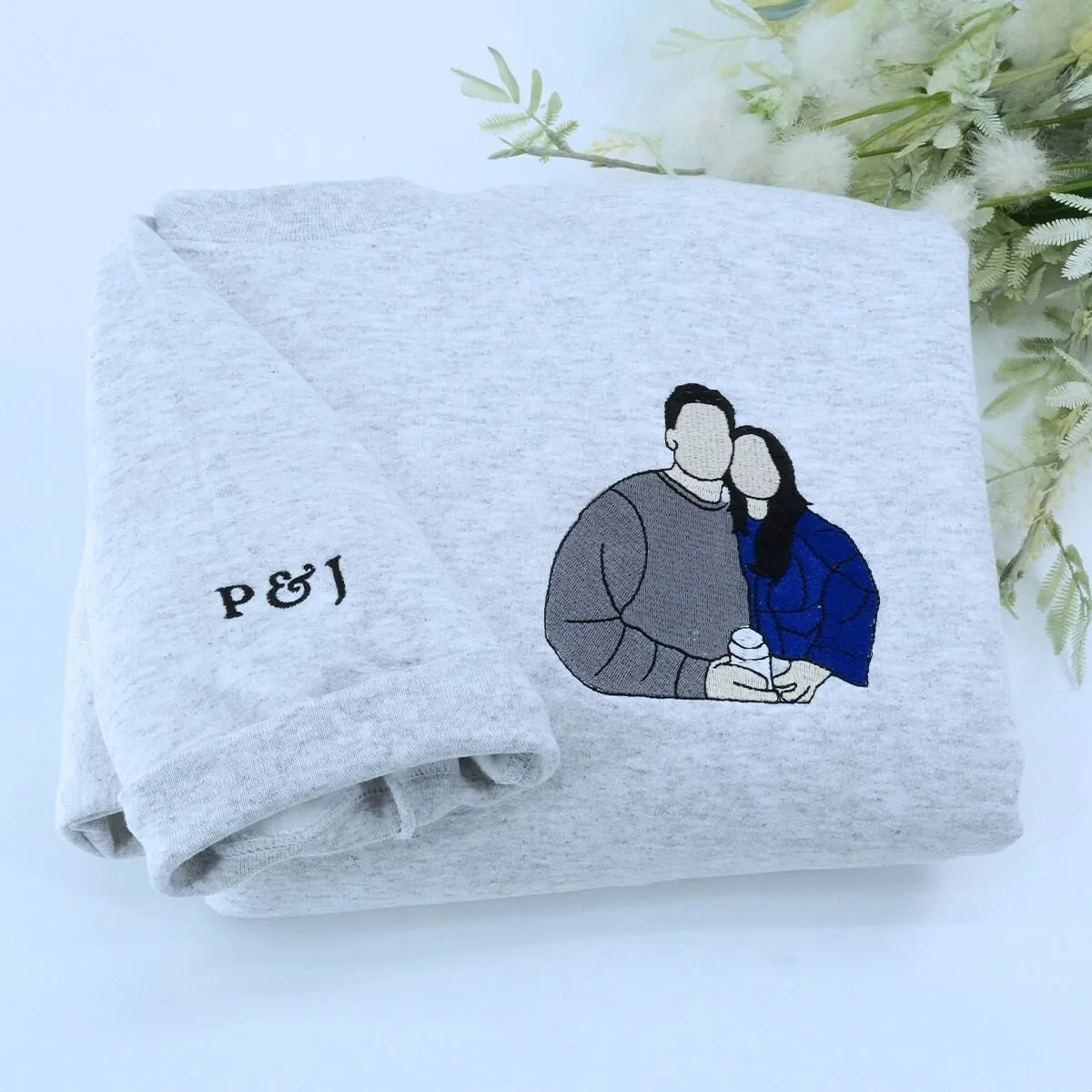 Custom Photo on T-Shirt, Outline Photo Tee Embroidered sold by Embroly product image thumbnail 2