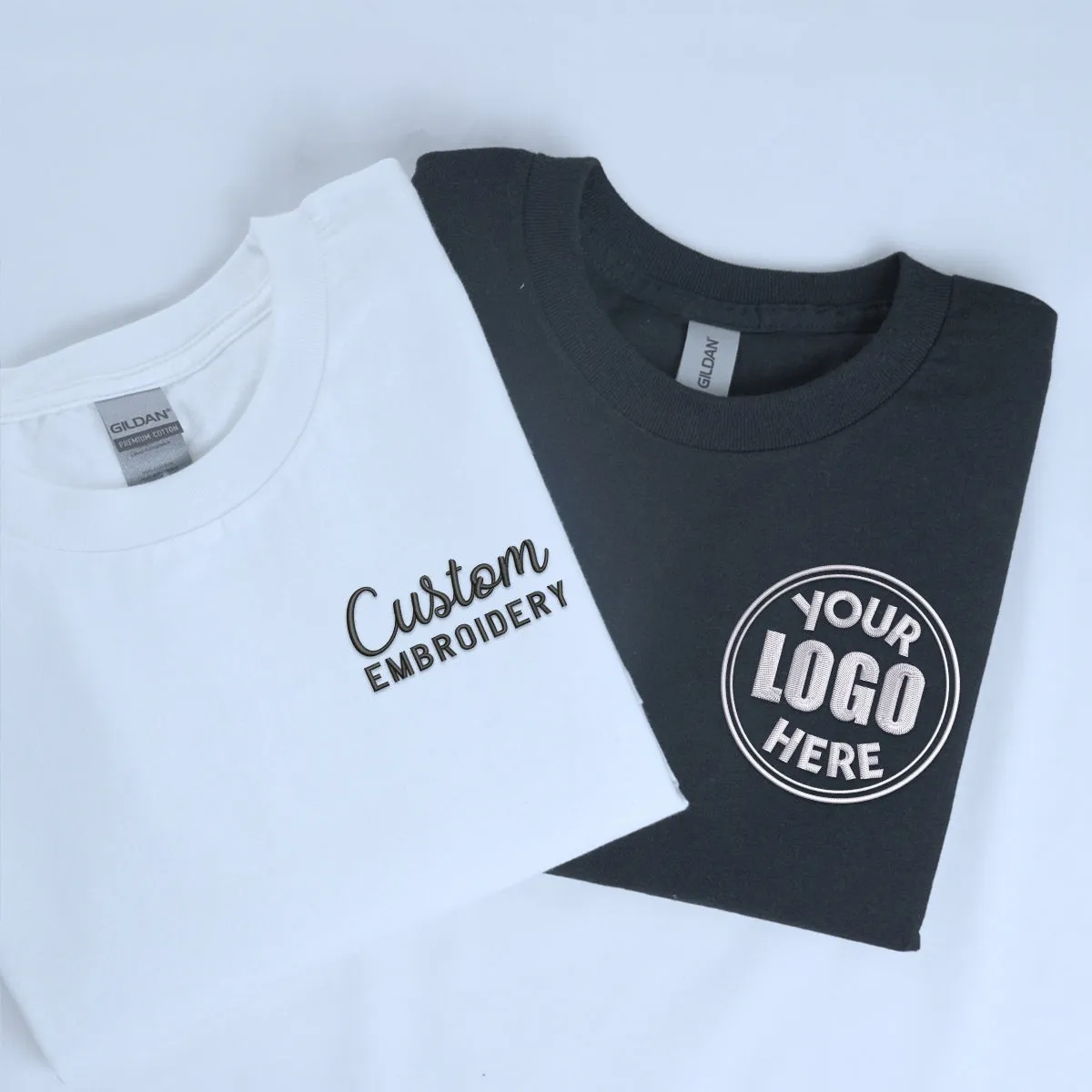 Custom Embroidered T-Shirt, Make Your Own Tee for Women Men sold by Embroly