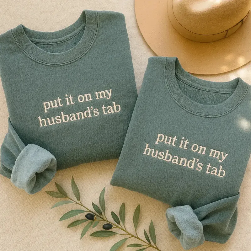 Put It On My Husband’s Tab T-Shirt sold by Embroly