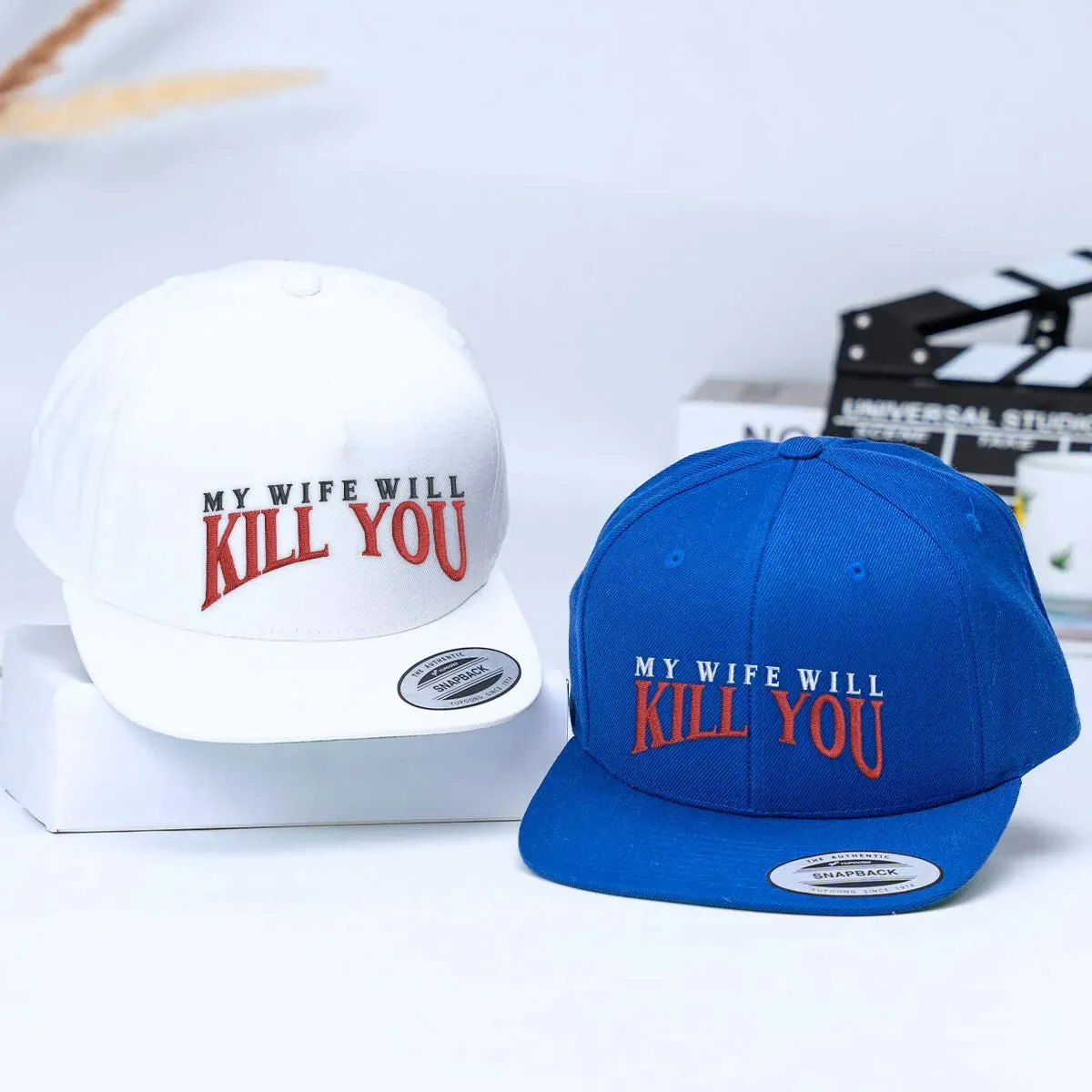 My Wife Will Kill You Hat, Personalized Embroidered Gift for Husband, Funny Gift for Husband sold by Embroly product image thumbnail 3