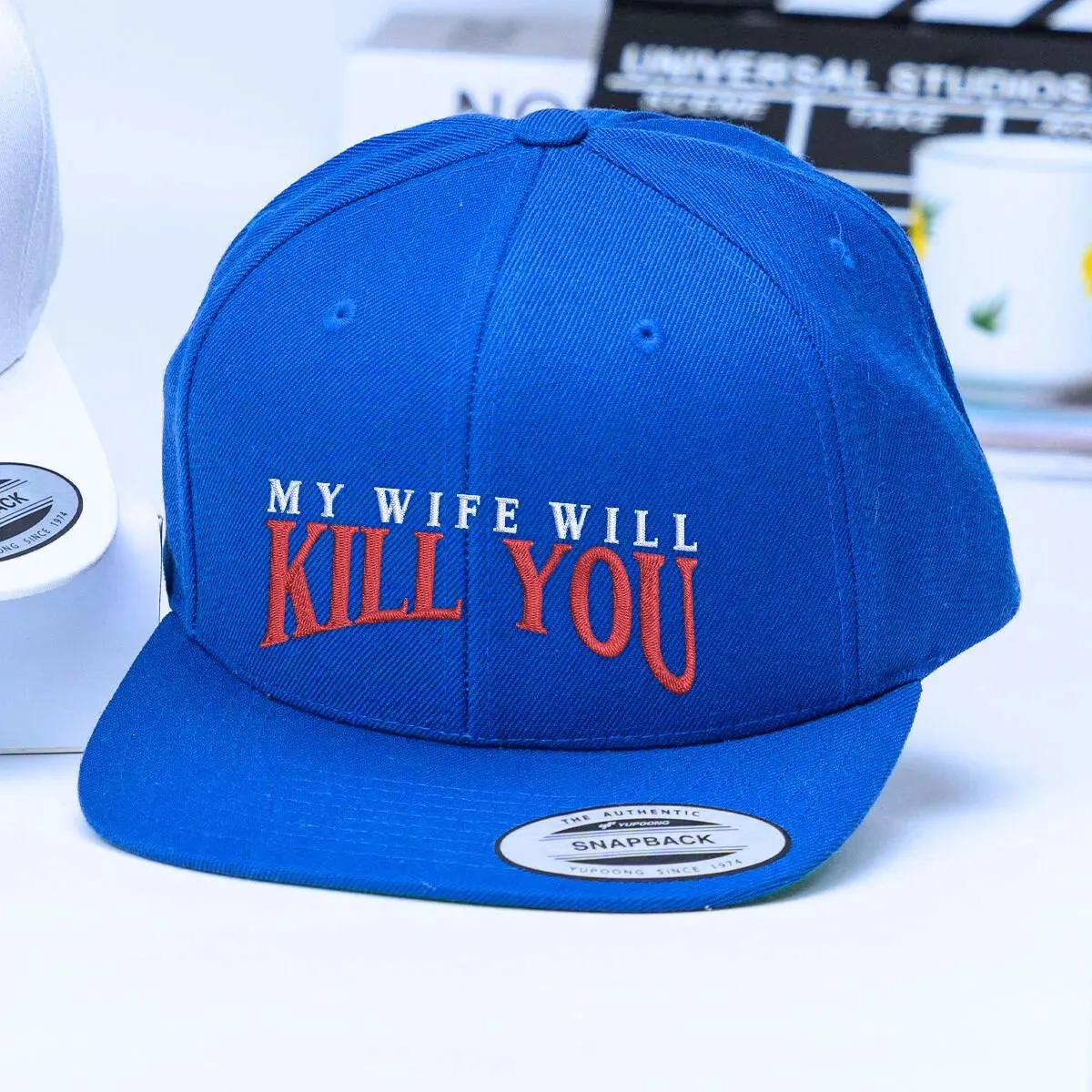 My Wife Will Kill You Hat, Personalized Embroidered Gift for Husband, Funny Gift for Husband sold by Embroly product image thumbnail 2