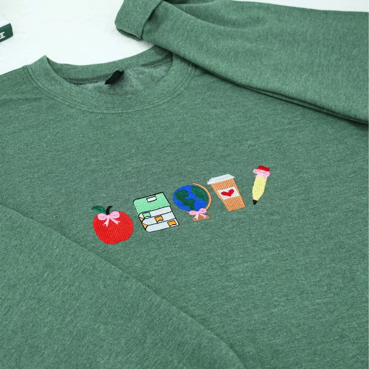 Personalized Teacher Shirt, Embroidered Appreciation Gift Ideas with Sweatshirt or Hoodie sold by Embroly product image thumbnail 3