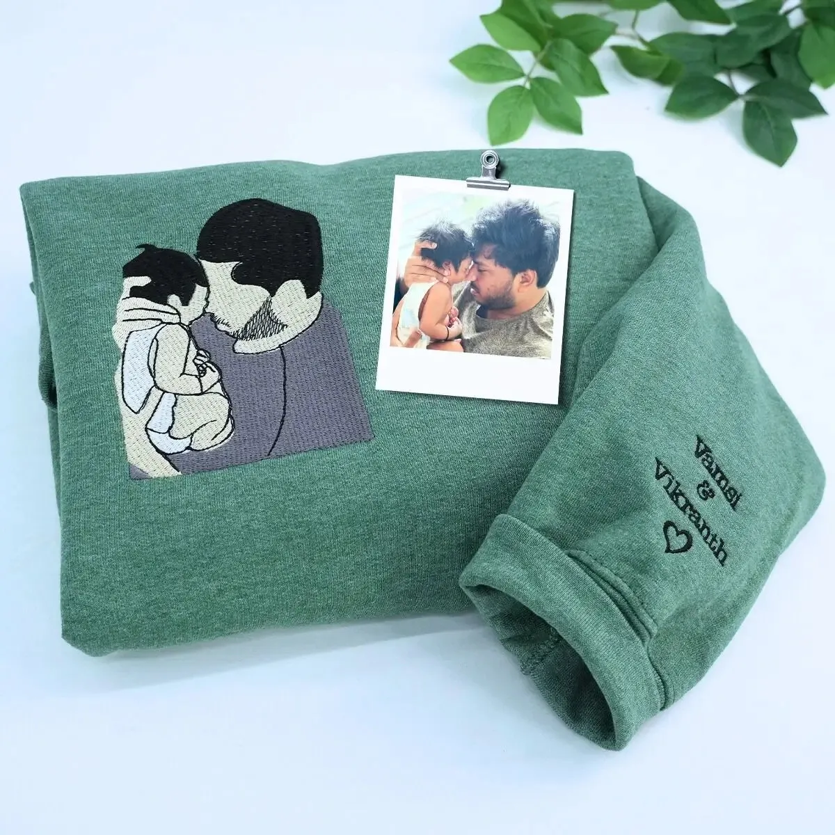 Proud Dad Essentials: Personalized Sweatshirt & Hat Gift Set sold by Embroly product image thumbnail 5